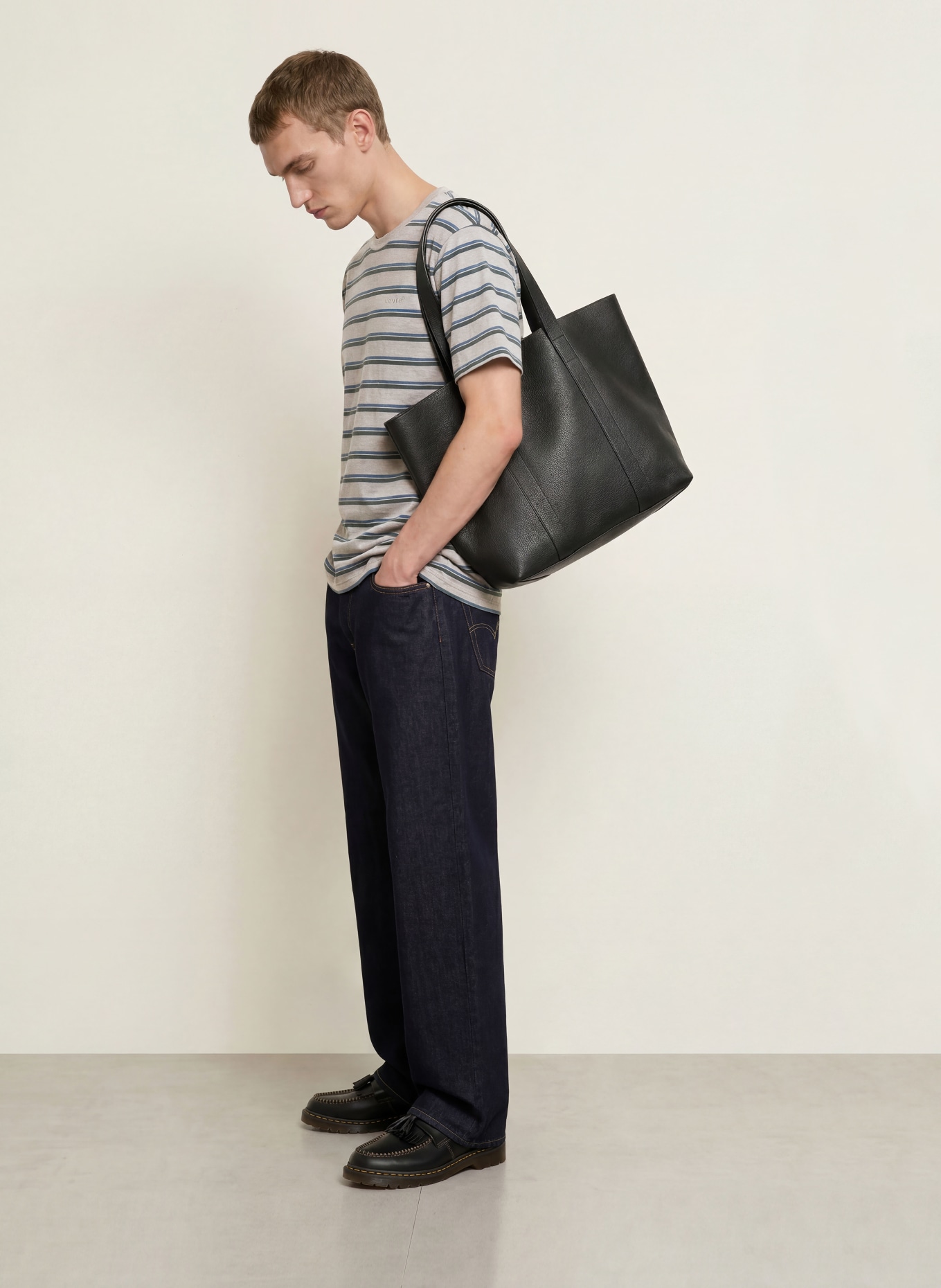 Levi's® Tricou: GRI / ALBASTRU
