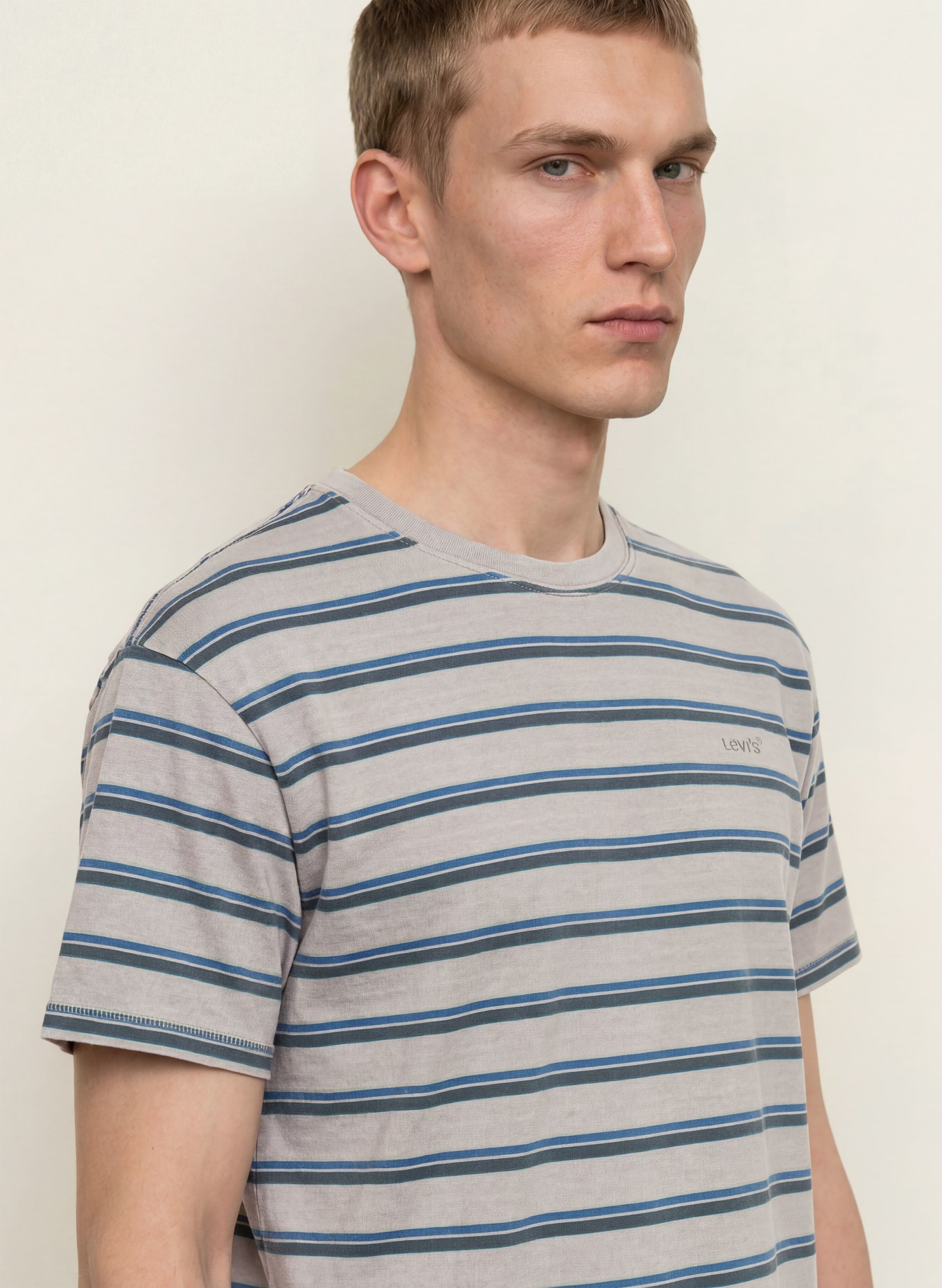 Levi's® Tricou: GRI / ALBASTRU