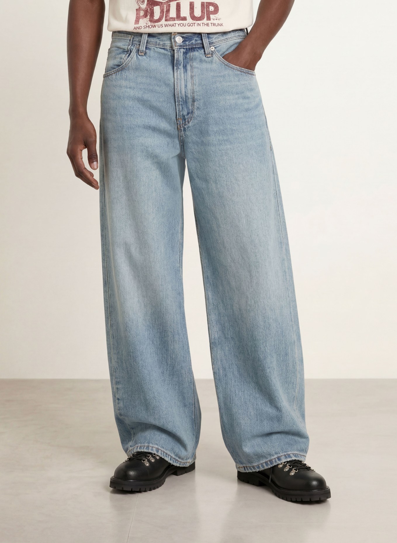 Levi's® Jeans TWISTED BAGGY Wide Fit: 01 Light Indigo - Worn In