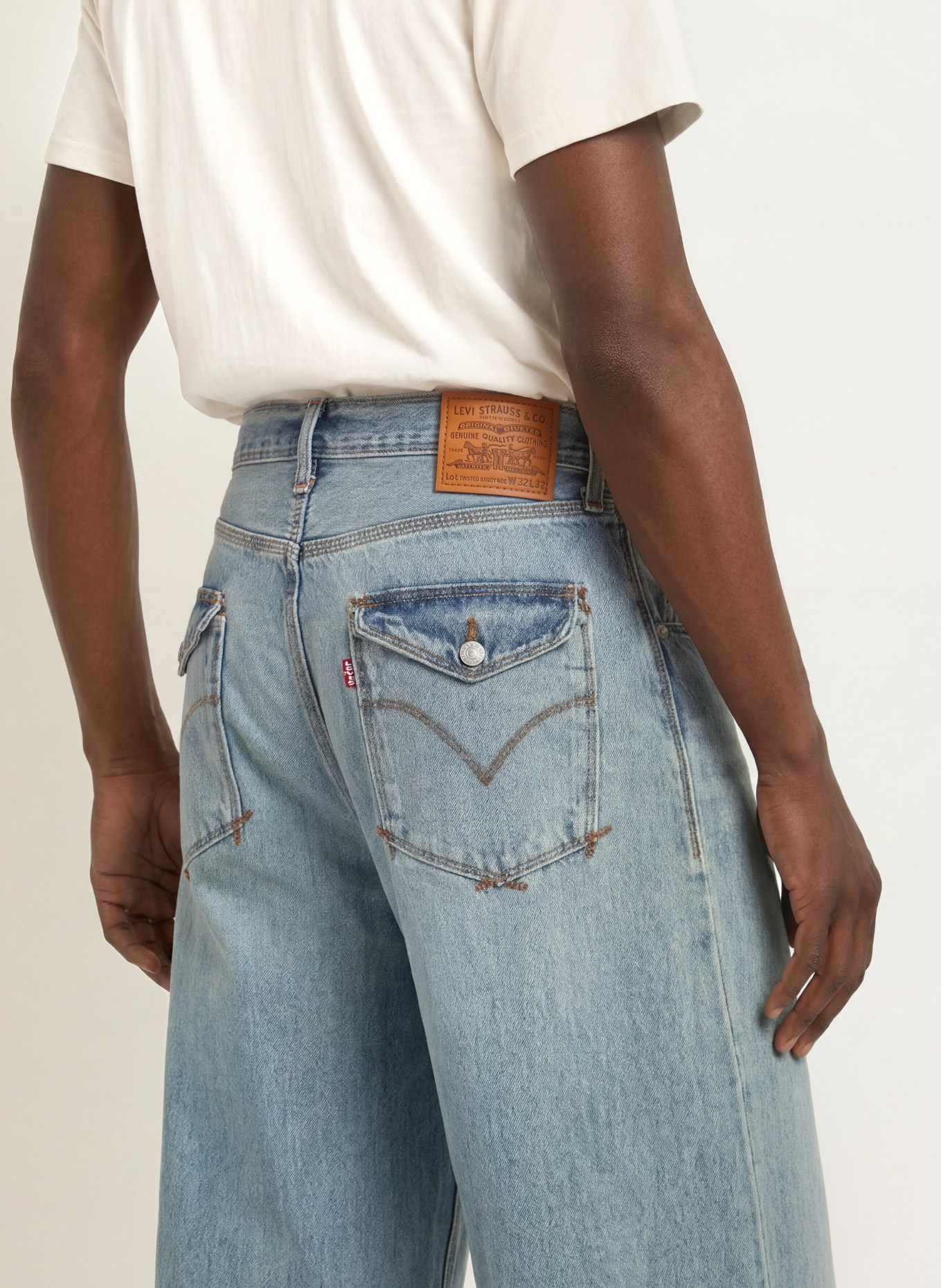 Levi's® Jeans TWISTED BAGGY Wide Fit: 01 Light Indigo - Worn In