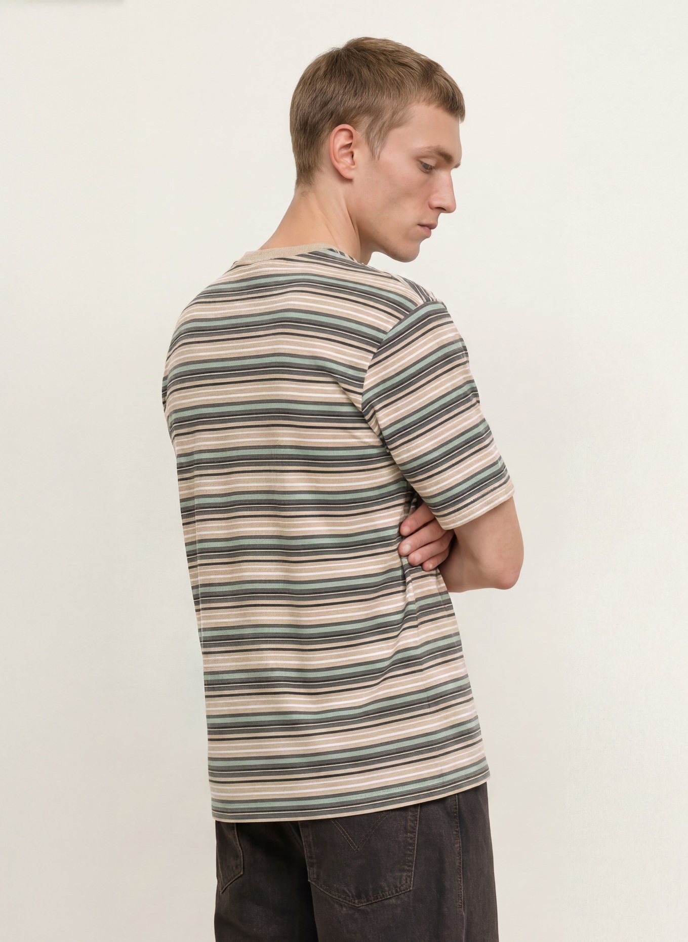 Levi's® WORKWEAR POCKET T-shirt: BEIGE / DARK GRAY / LIGHT GREEN