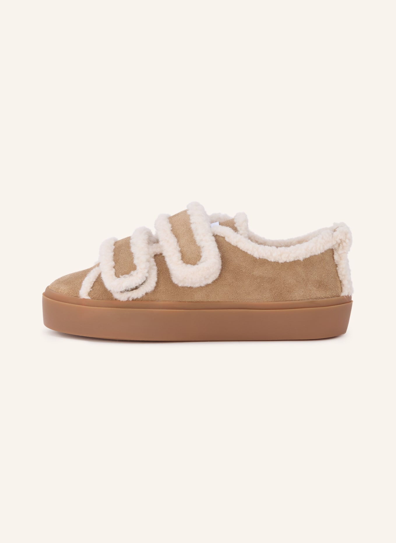 INUIKII Sneaker VELCRO LOW: BEIGE / CREME