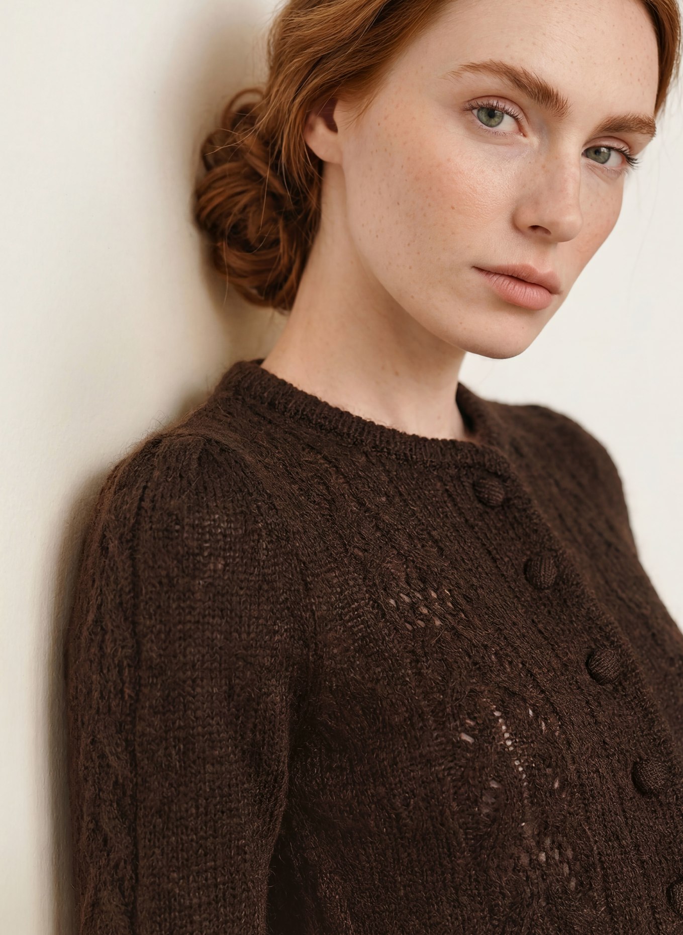 Johann & Johanna Cardigan din mohair: MARO ÎNCHIS