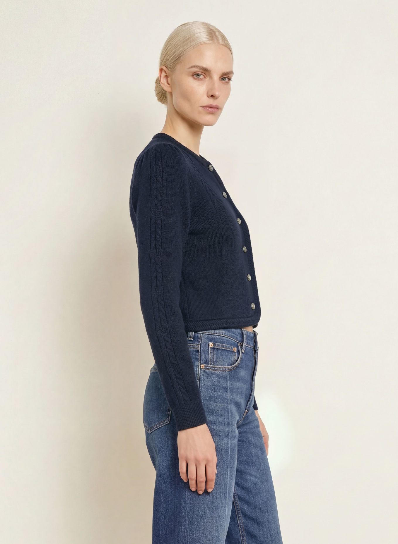 Johann & Johanna Strickjacke: DUNKELBLAU