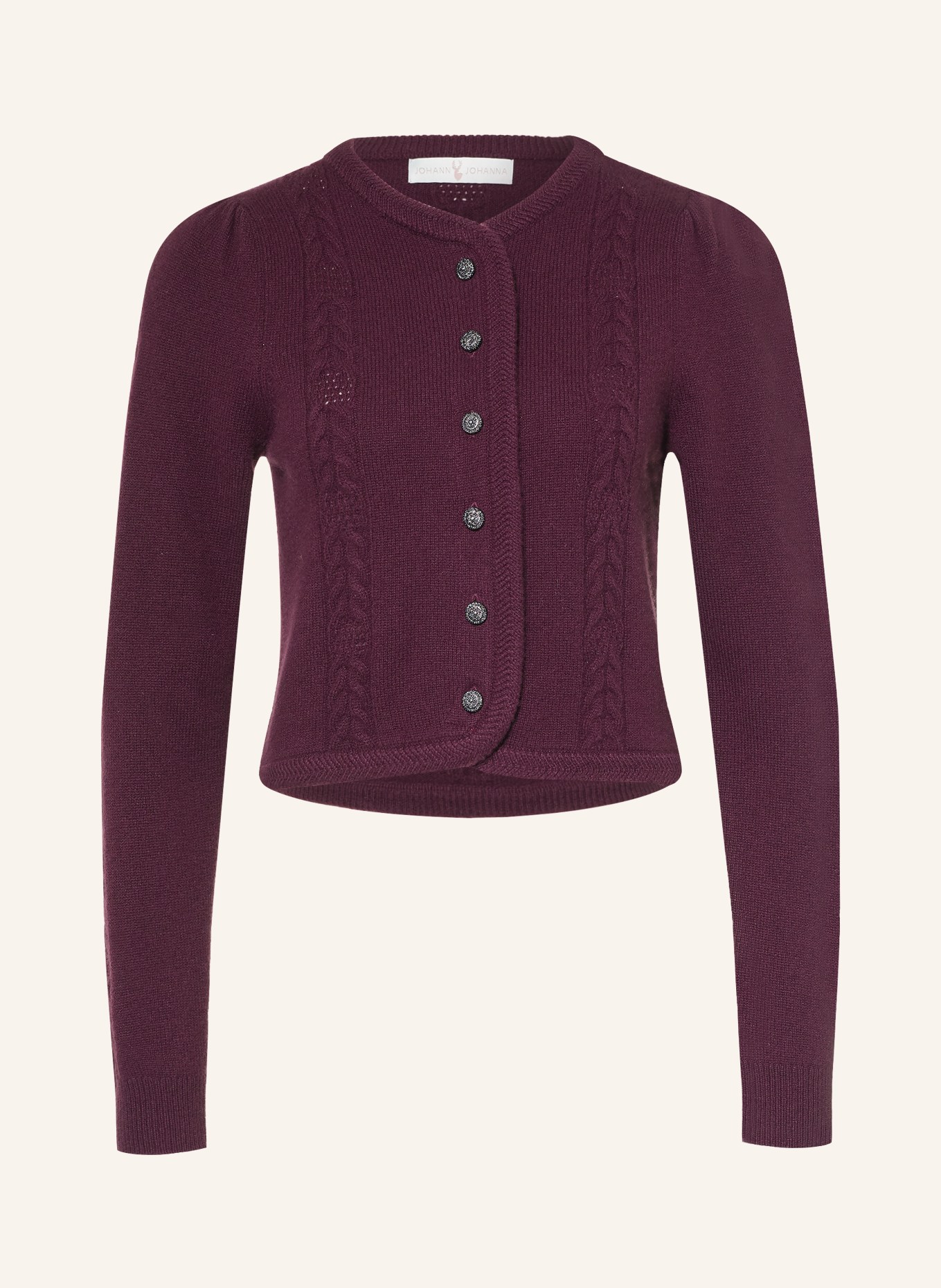 Johann & Johanna Cardigan: DARK RED