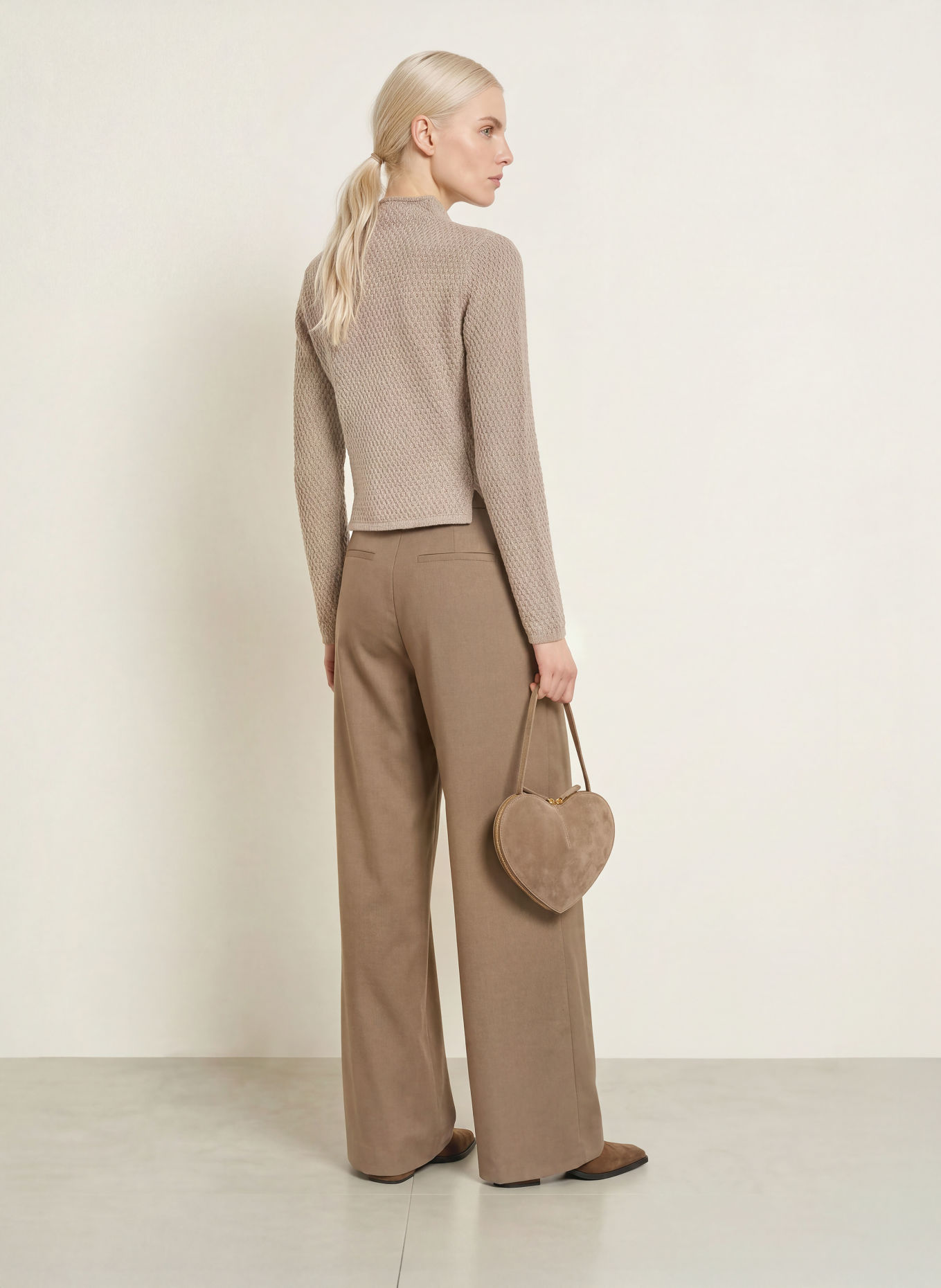 Johann & Johanna Strickjacke: TAUPE