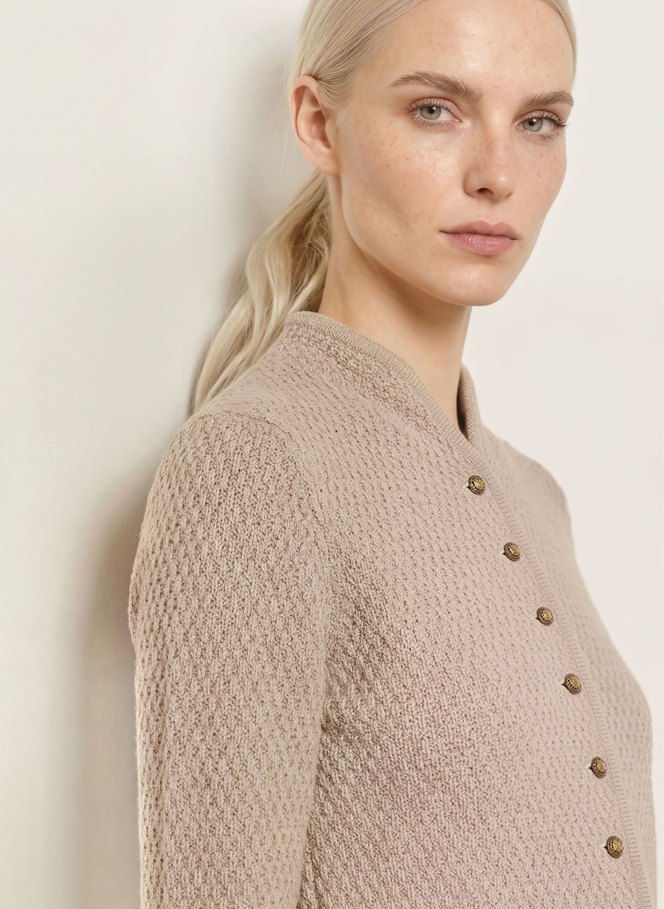 Johann & Johanna Strickjacke: TAUPE