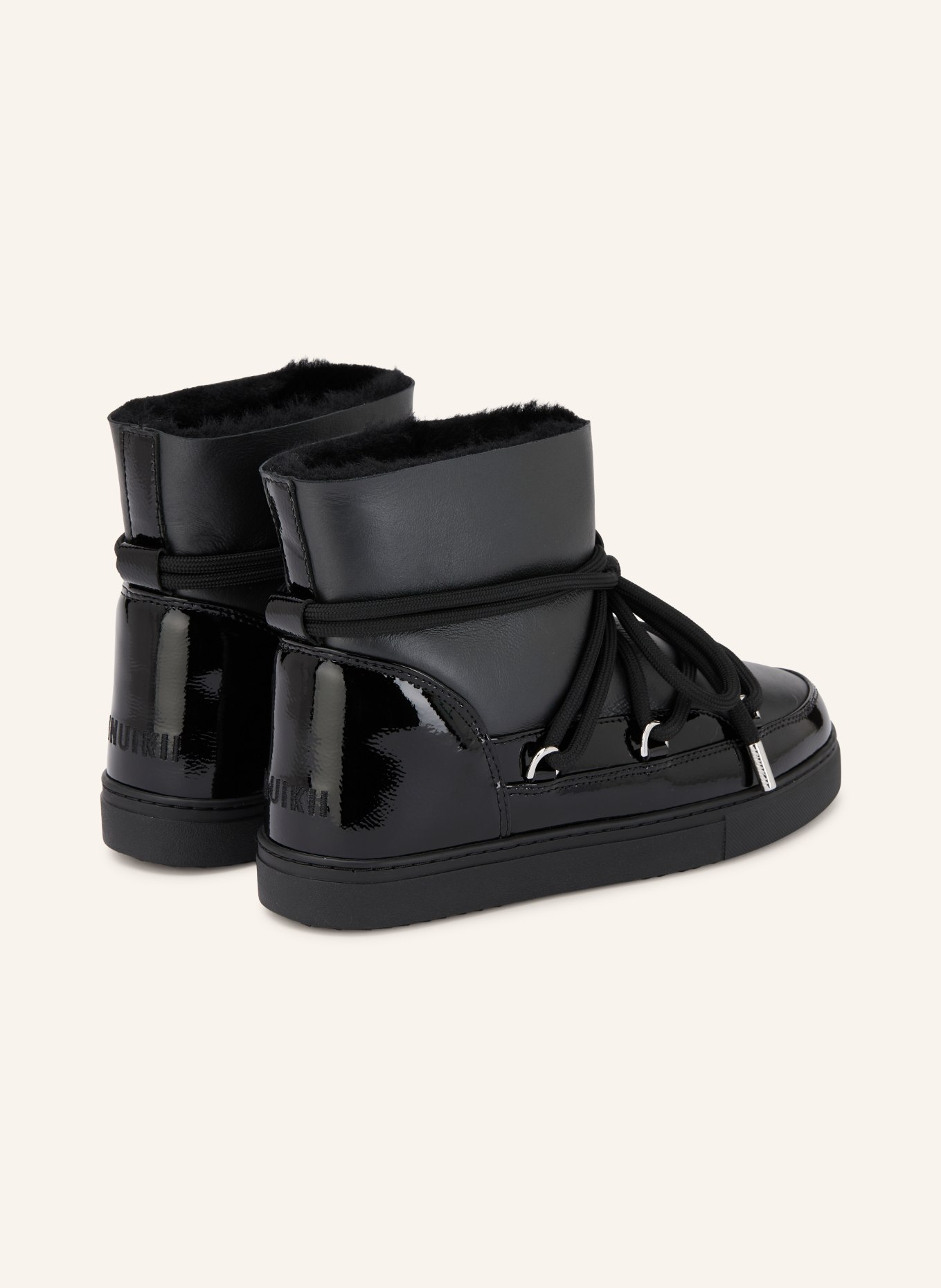 INUIKII Boots vernies GLOSSY: NOIR