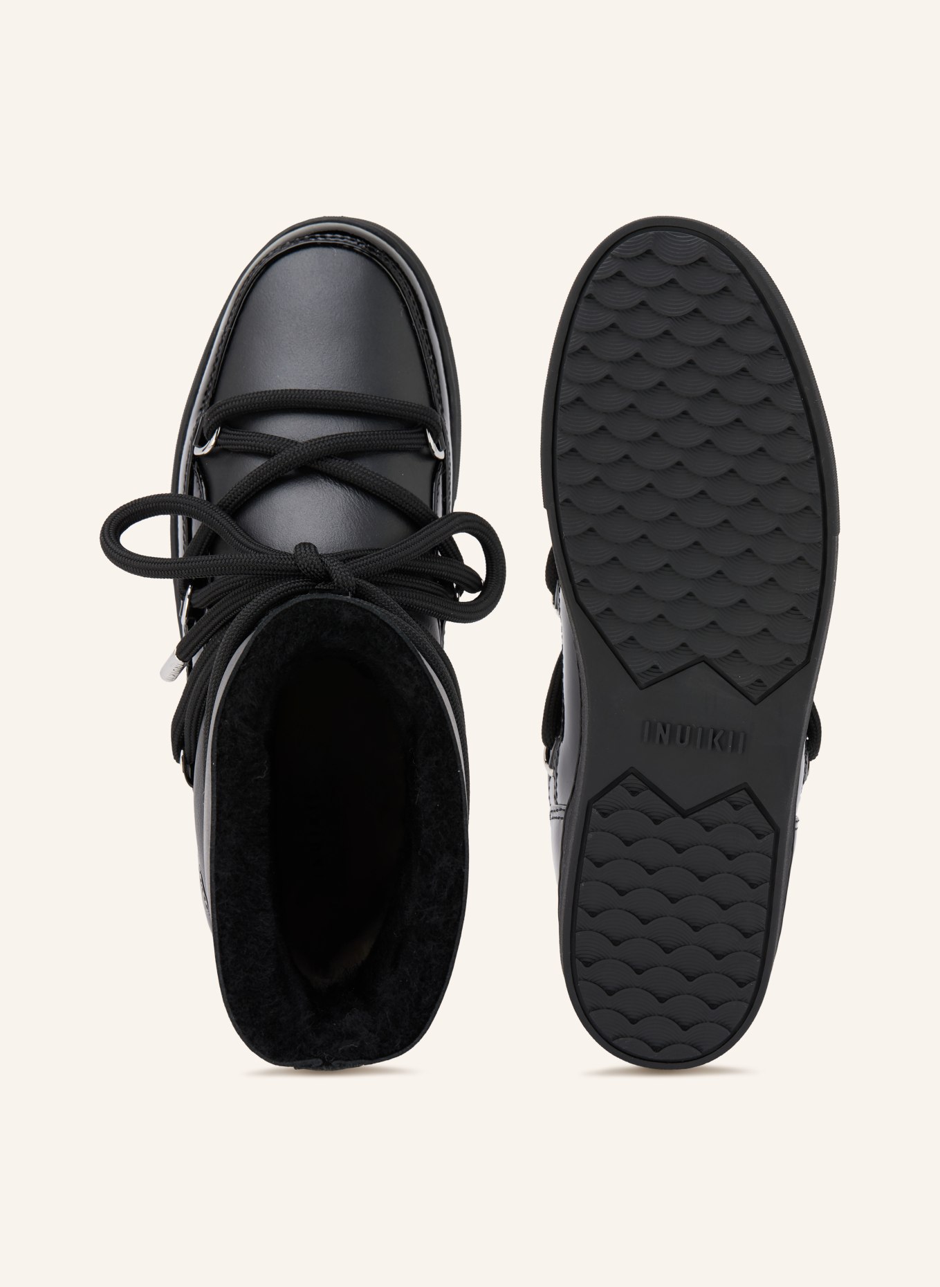 INUIKII Boots vernies GLOSSY: NOIR