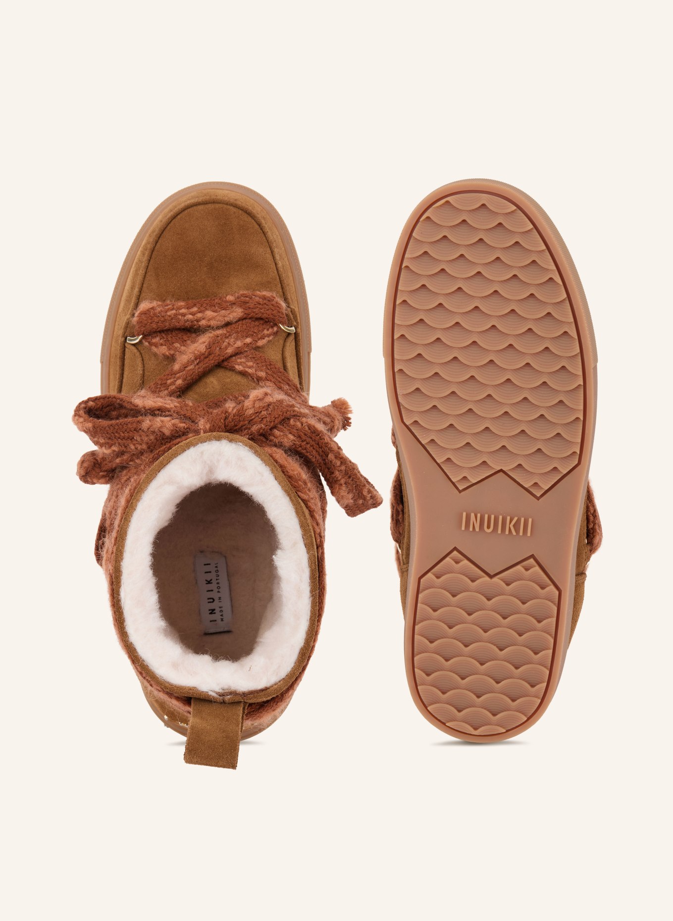 INUIKII Boots CLASSIC LOW: MARRON / OR