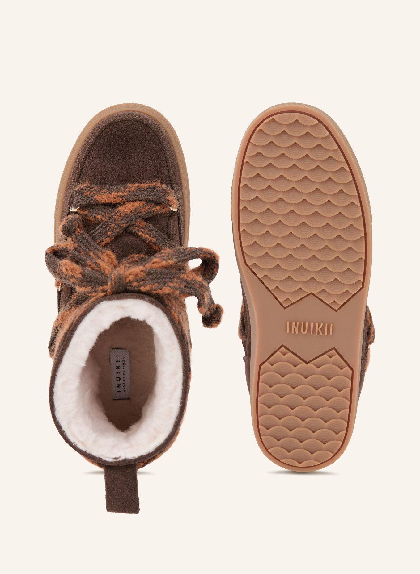INUIKII Boots CLASSIC LOW: DUNKELBRAUN / BRAUN