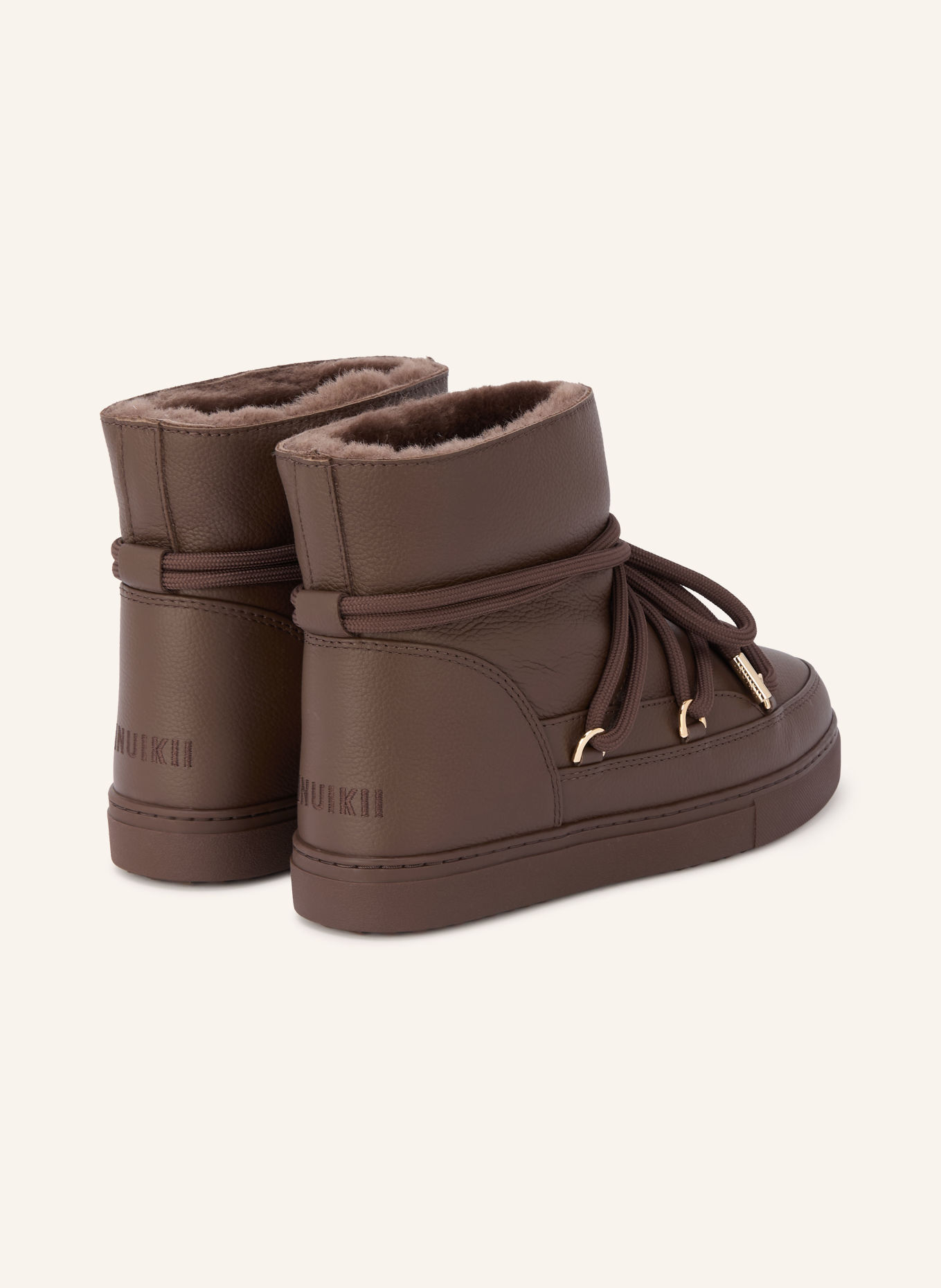 INUIKII Boots ENTIÈREMENT EN CUIR: MARRON