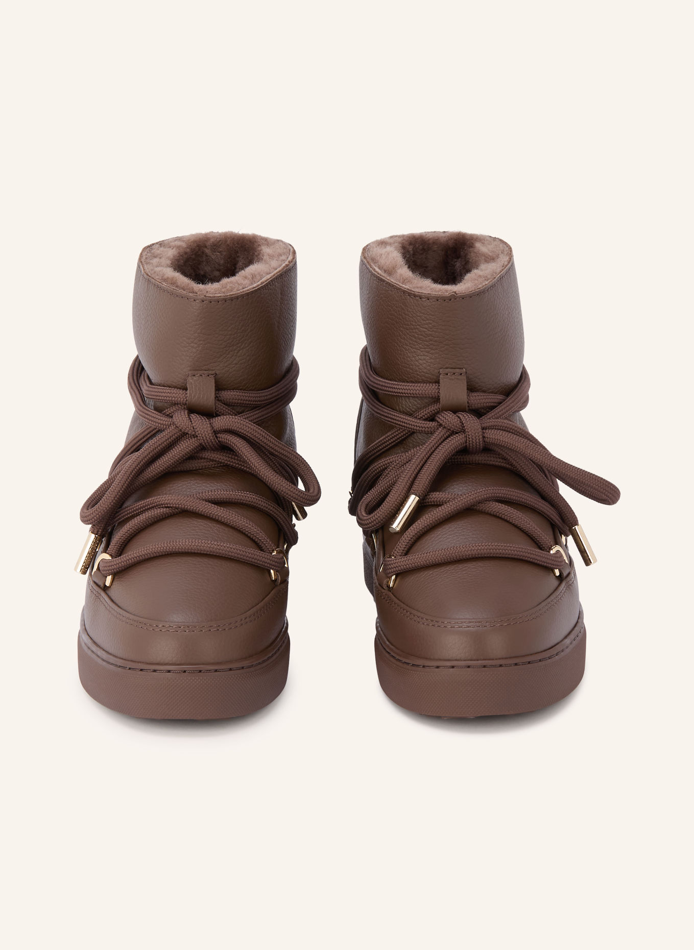INUIKII Boots ENTIÈREMENT EN CUIR: MARRON