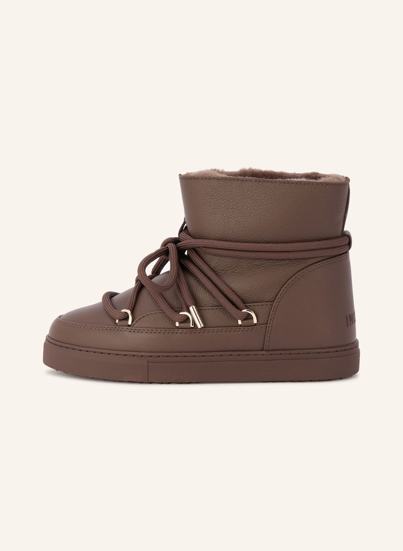INUIKII Boots ENTIÈREMENT EN CUIR: MARRON