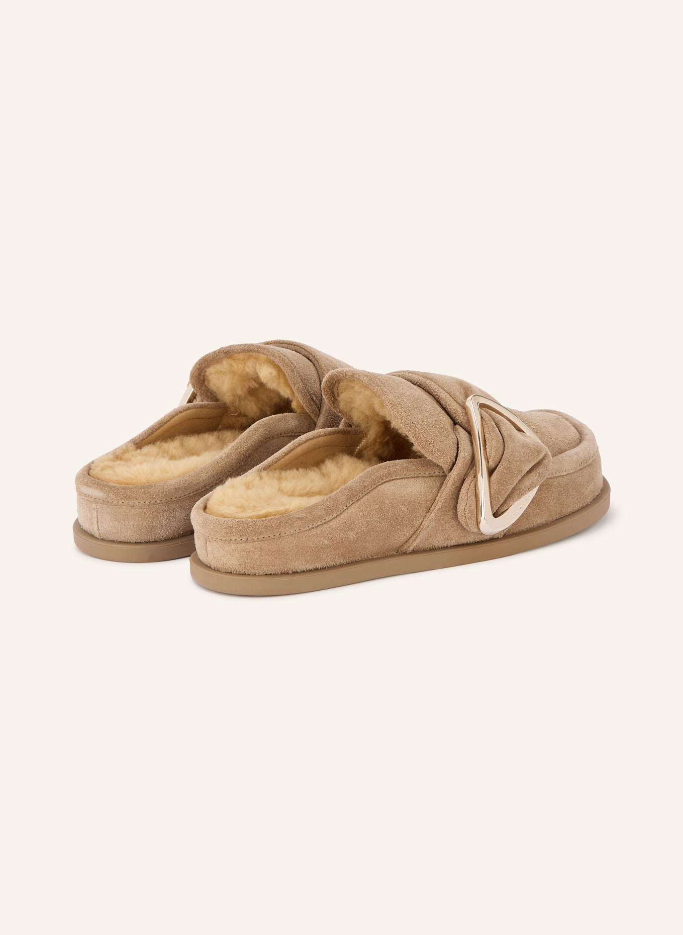 INUIKII Mules: CHAMEAU / MARRON CLAIR