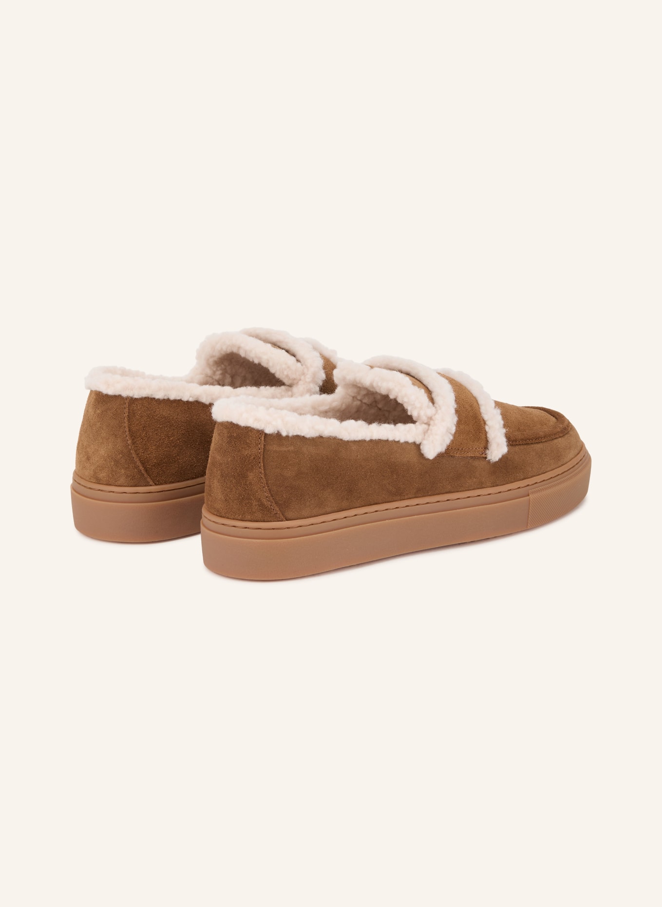 INUIKII Loafers: MARRON / BLANC