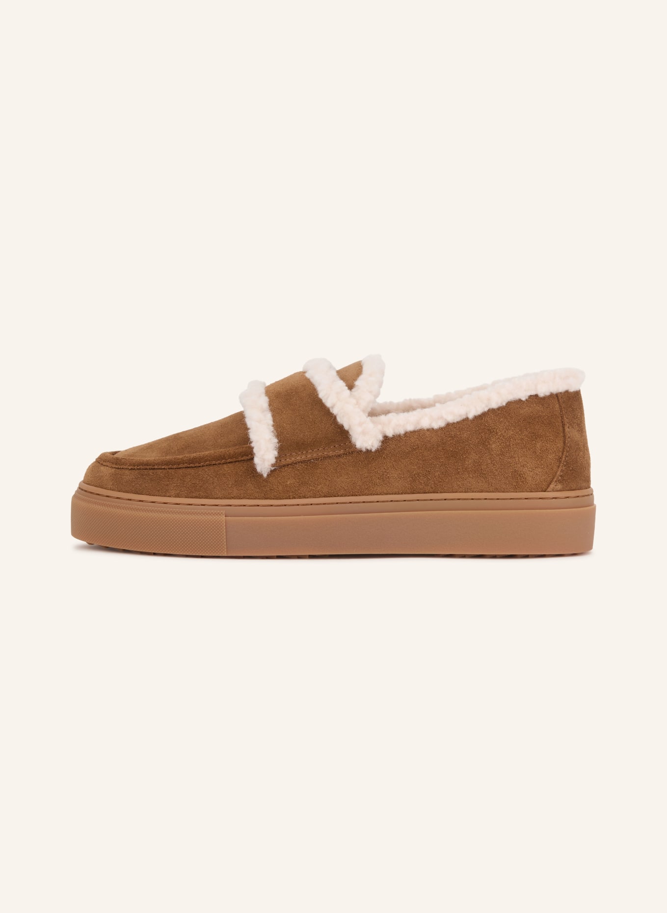 INUIKII Loafers: MARRON / BLANC