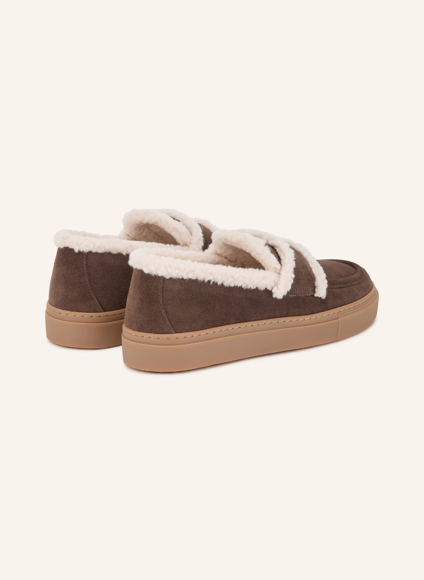 INUIKII Loafers: MARRON FONCÉ / CRÈME