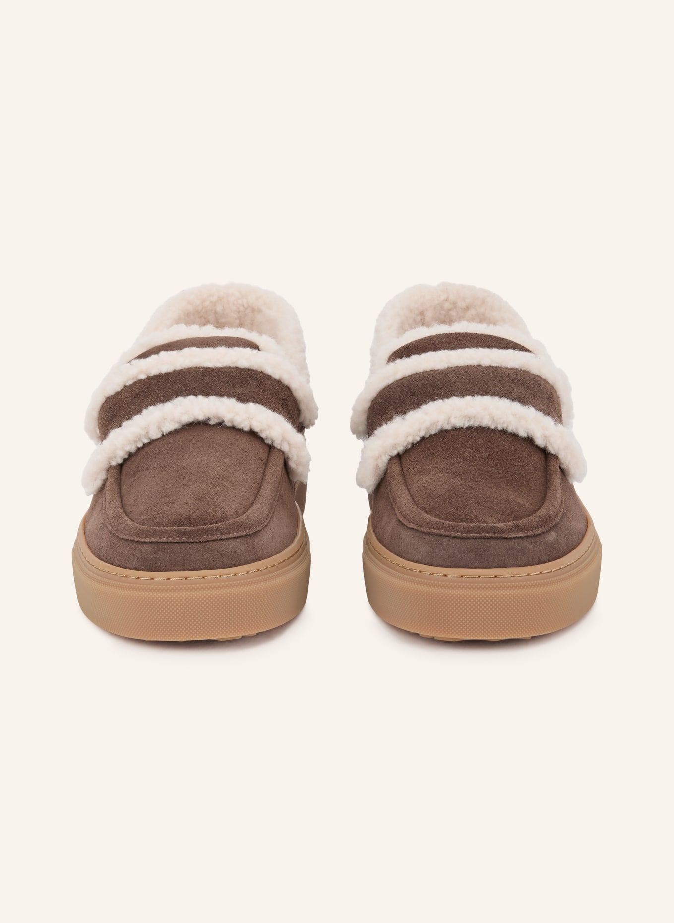 INUIKII Loafers: MARRON FONCÉ / CRÈME