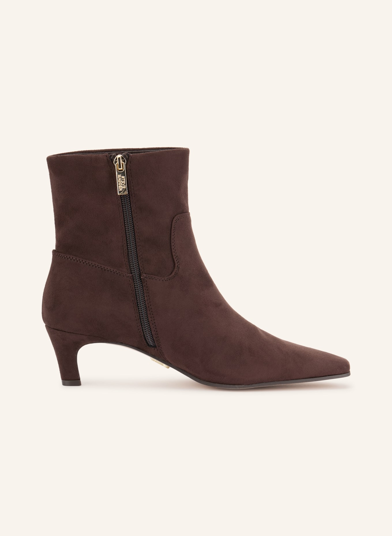 STEVE MADDEN Kotníkové boty DAVIS: TMAVĚ HNĚDÁ