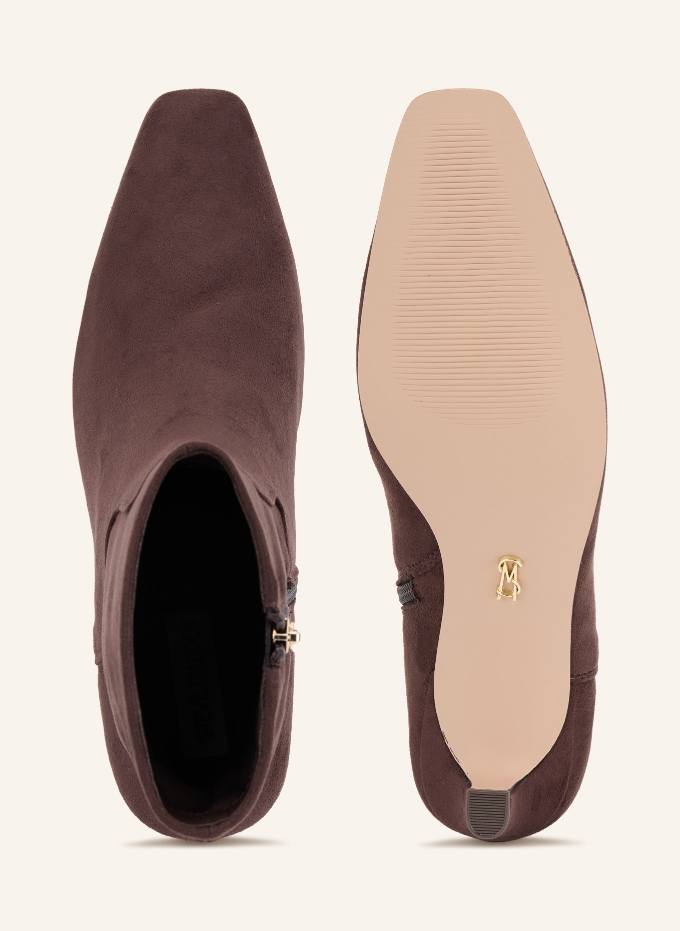 STEVE MADDEN Kotníkové boty DAVIS: TMAVĚ HNĚDÁ