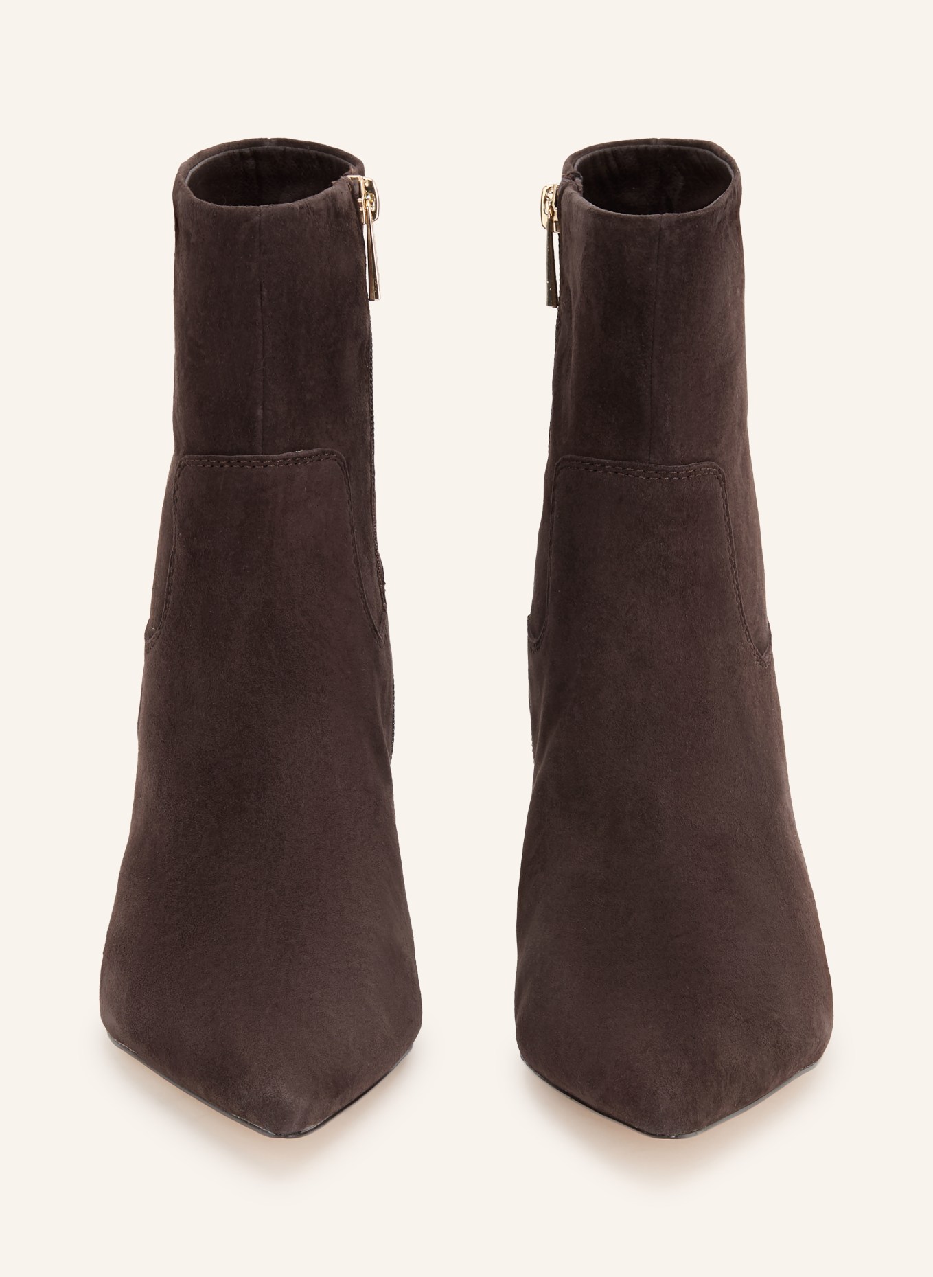 STEVE MADDEN Botki REBELLA-S: CIEMNOBRĄZOWY / ZŁOTY