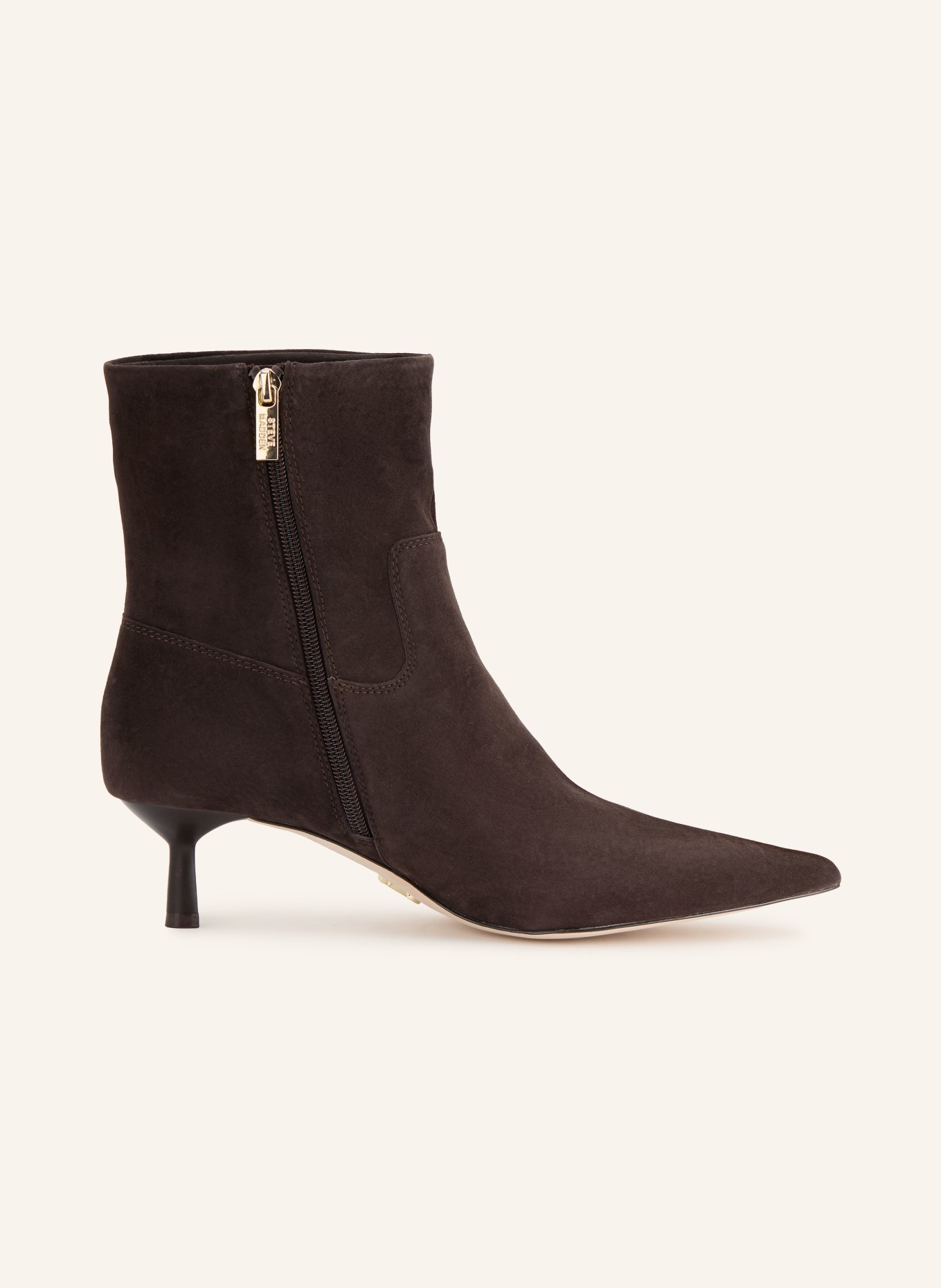 STEVE MADDEN Botki REBELLA-S: CIEMNOBRĄZOWY / ZŁOTY