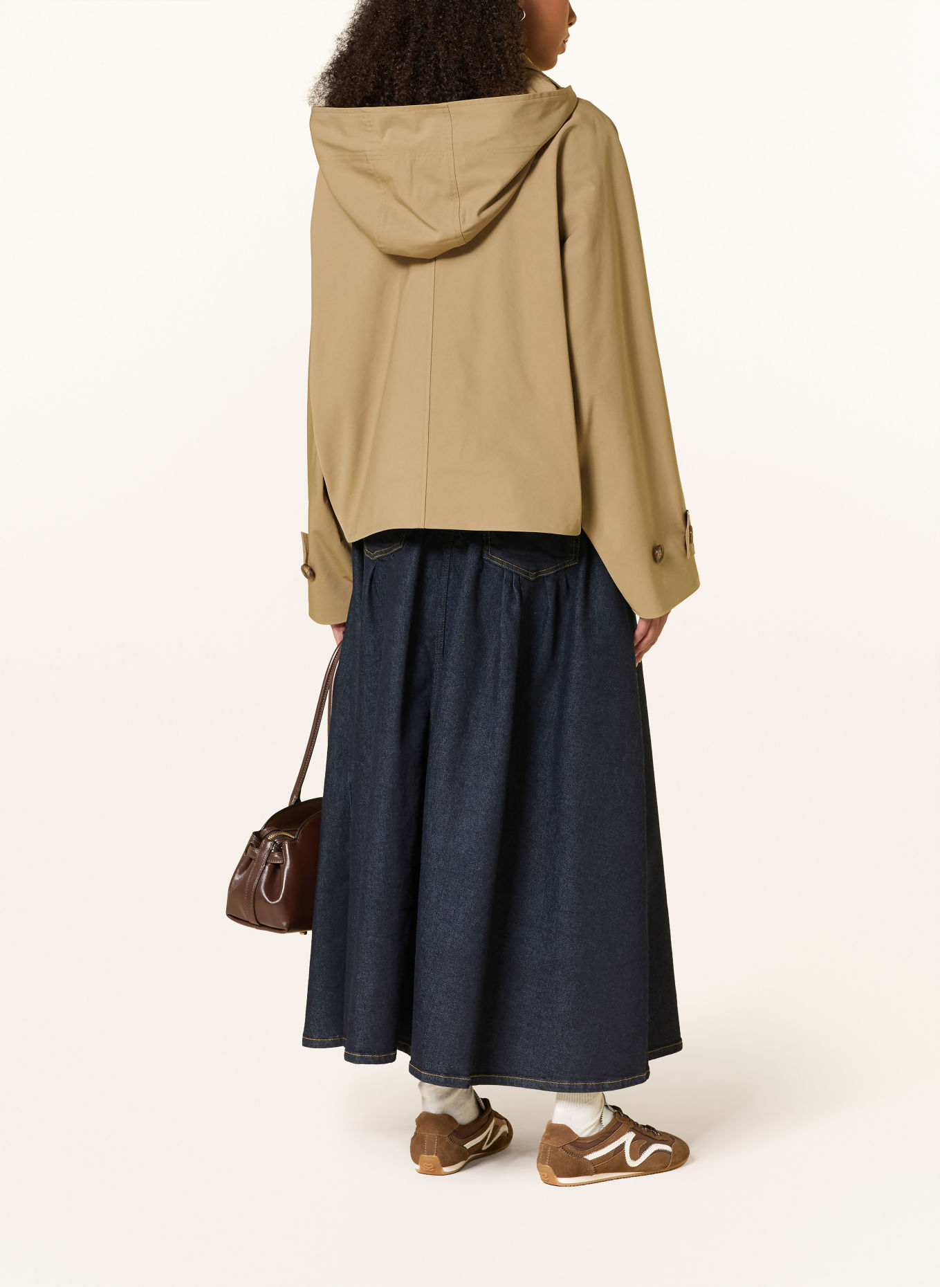 MRS & HUGS Trench coat jacket: LIGHT BROWN