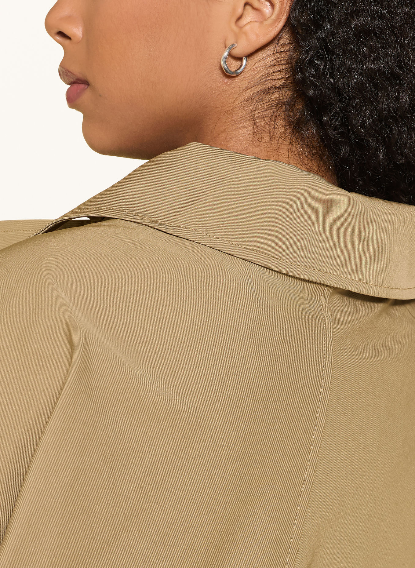 MRS & HUGS Trench coat jacket: LIGHT BROWN