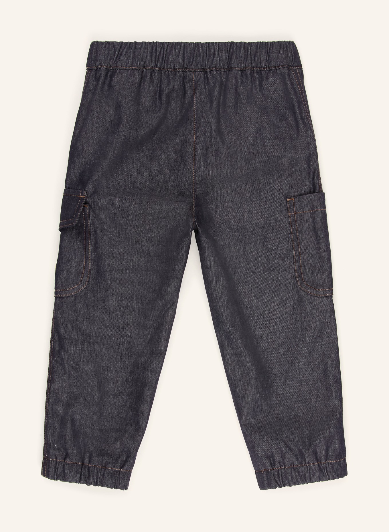 MONCLER enfant Cargohose in Jeansoptik: DUNKELBLAU