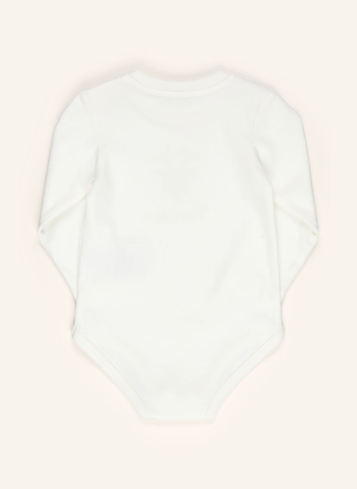 MONCLER enfant Set: Body, Mütze und Lätzchen: ECRU / DUNKELBRAUN / BRAUN