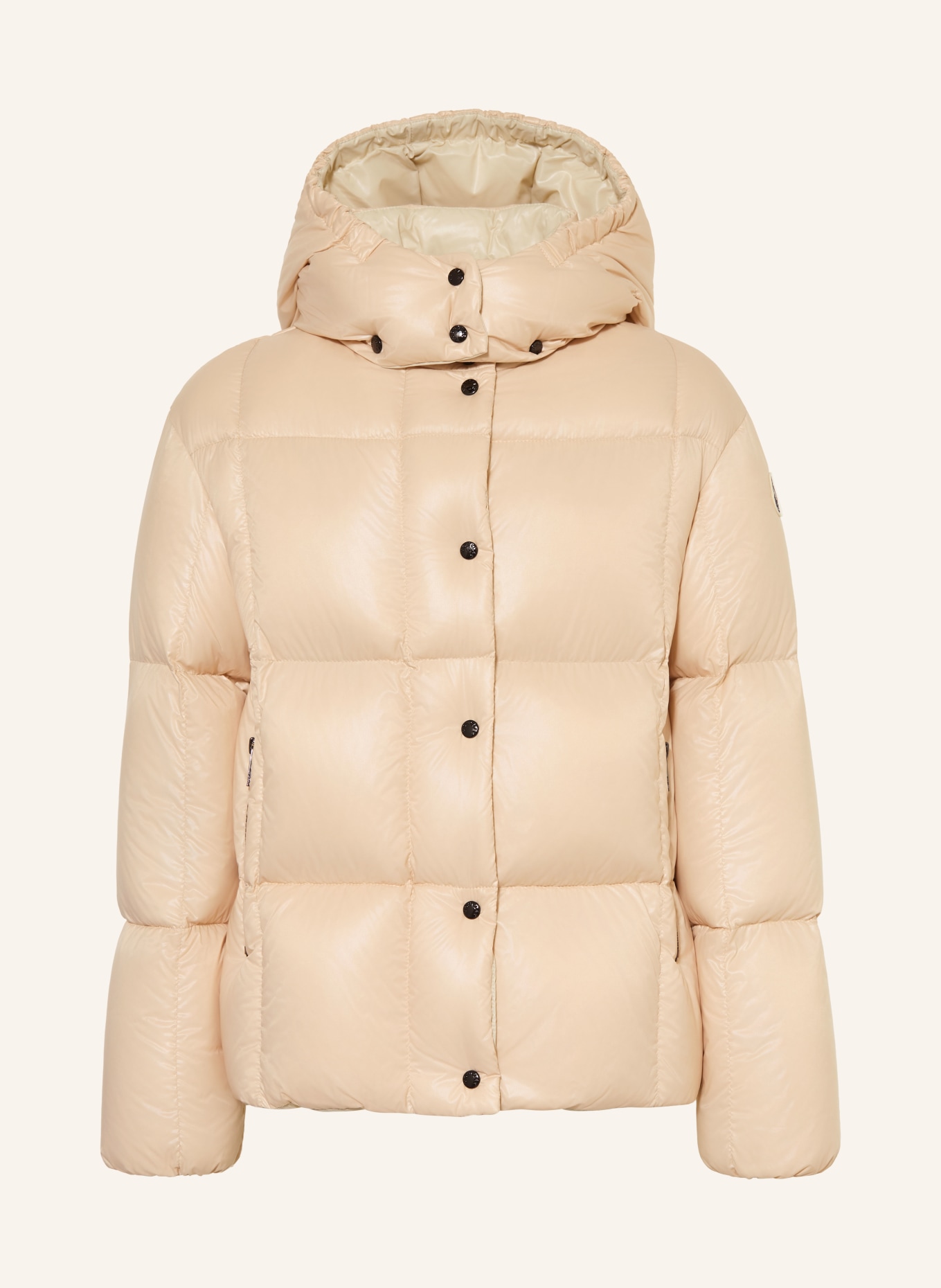 MONCLER enfant Doudoune PARANA avec capuche amovible: ORANGE CLAIR