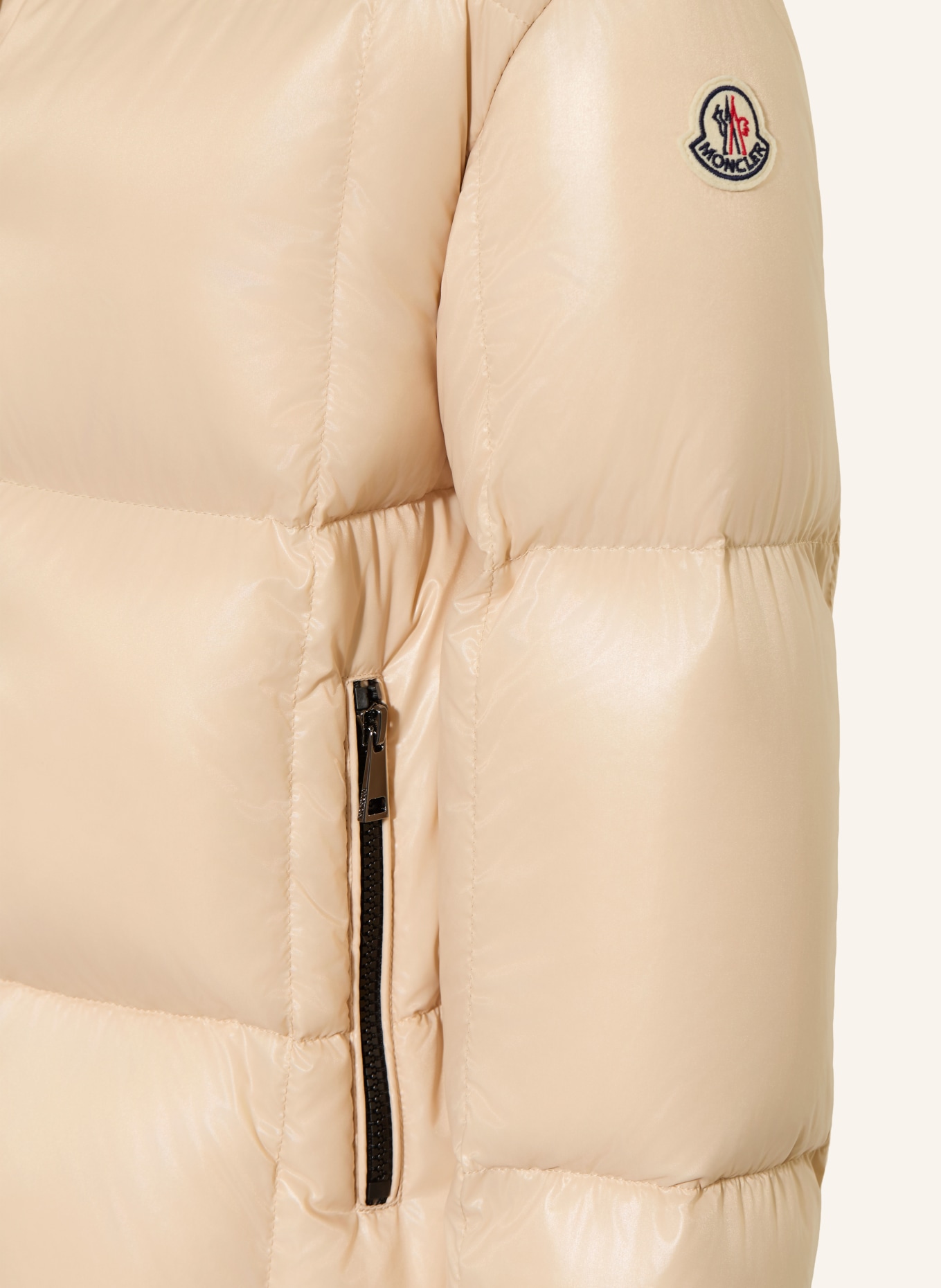 MONCLER enfant Doudoune PARANA avec capuche amovible: ORANGE CLAIR