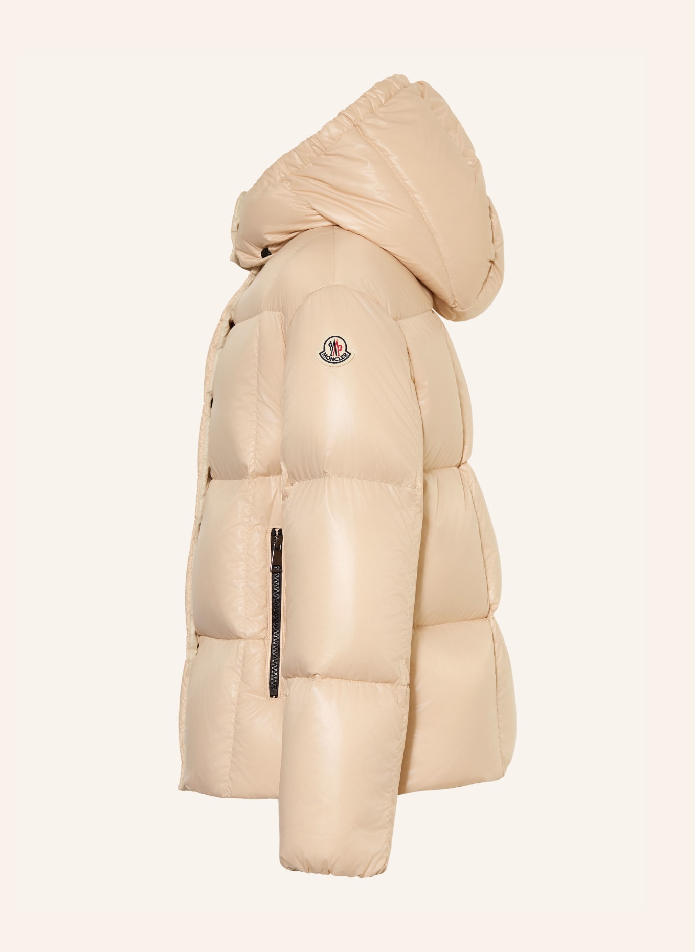 MONCLER enfant Doudoune PARANA avec capuche amovible: ORANGE CLAIR