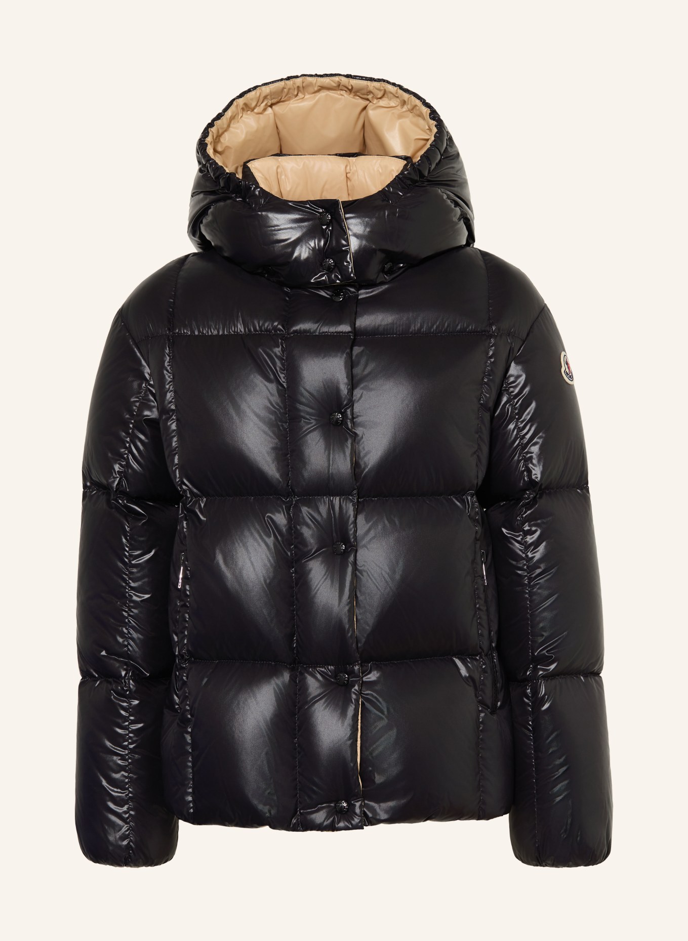 MONCLER enfant Doudoune PARANA avec capuche amovible: NOIR