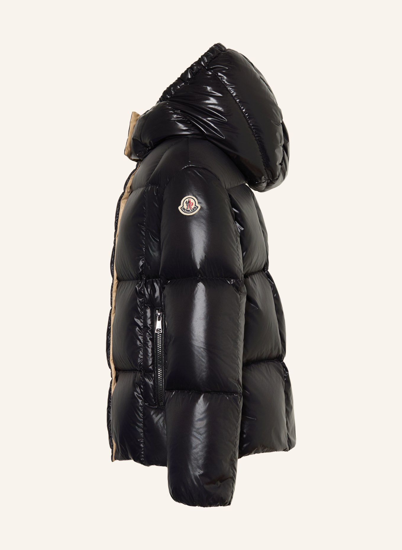 MONCLER enfant Doudoune PARANA avec capuche amovible: NOIR