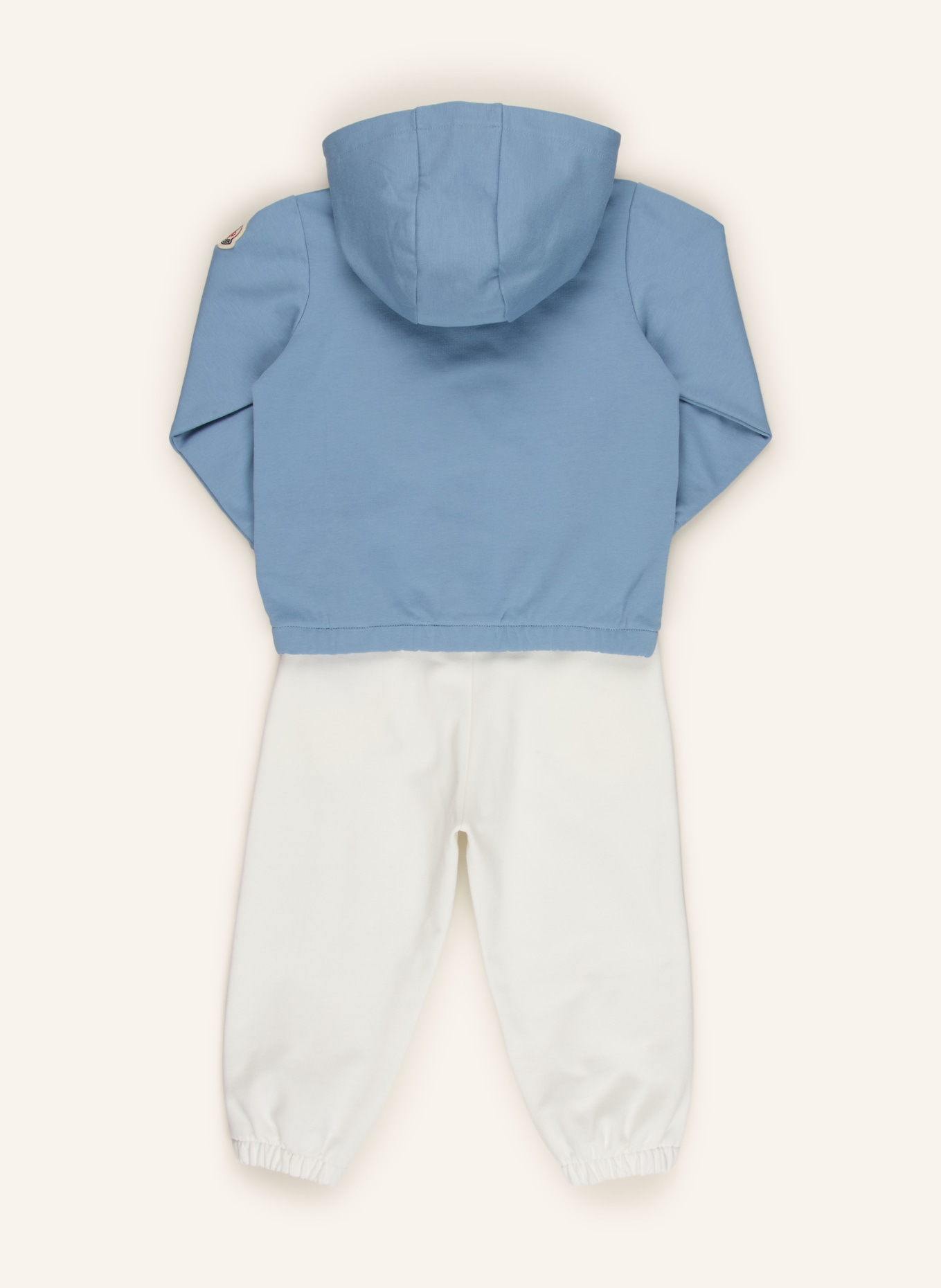MONCLER enfant Trainingspak: LICHTBLAUW / WIT