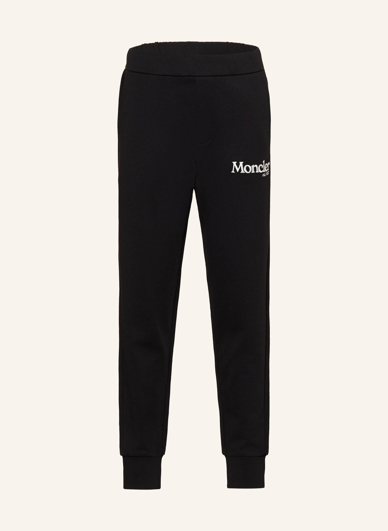MONCLER enfant Pantalon en molleton: NOIR / BLANC