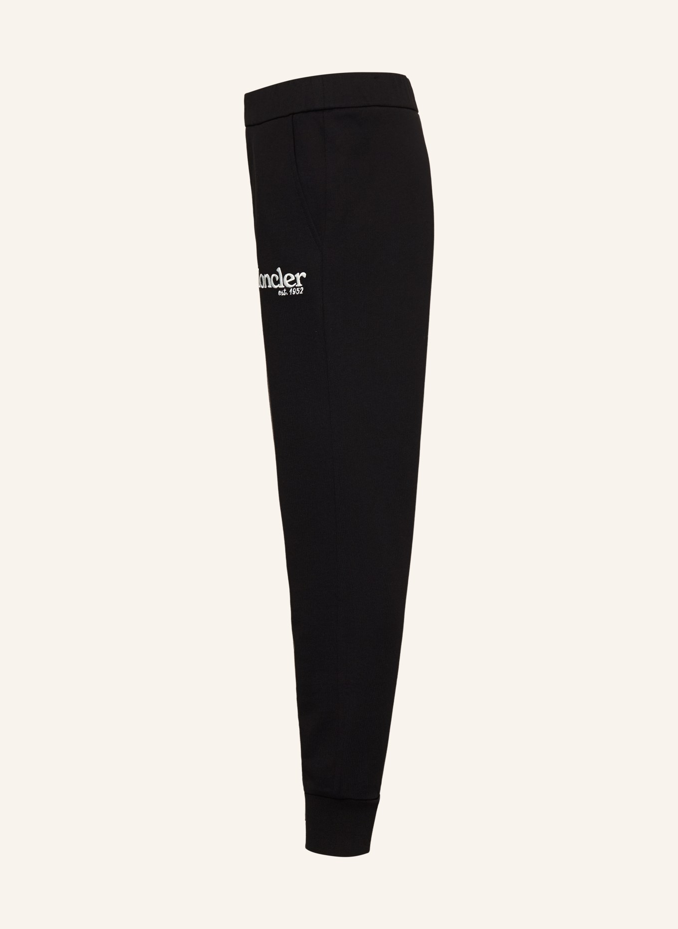 MONCLER enfant Pantalon en molleton: NOIR / BLANC