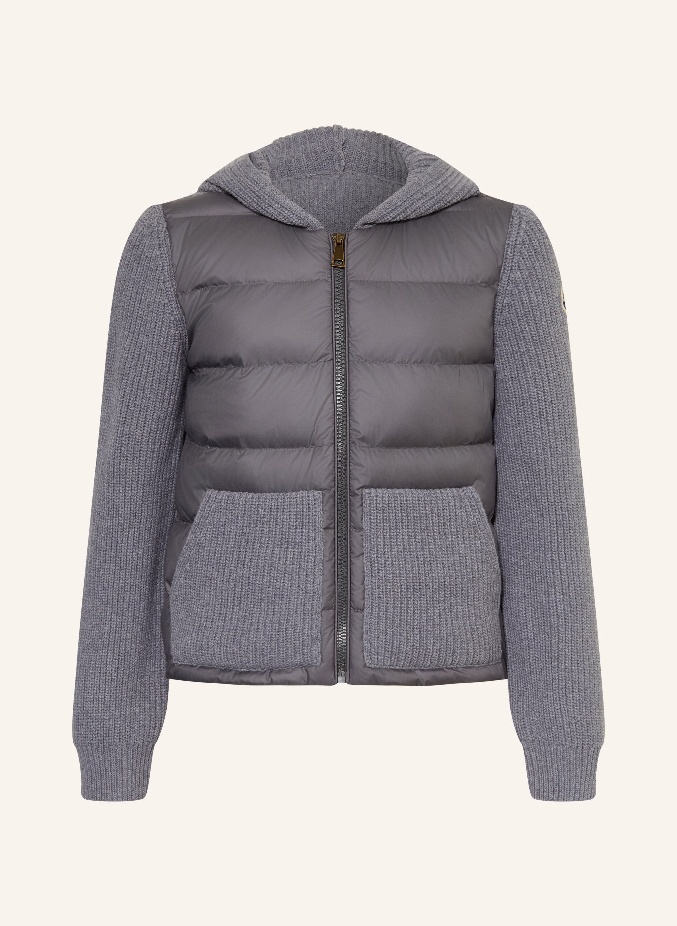 MONCLER enfant Doudoune en mélange de matières: GRIS