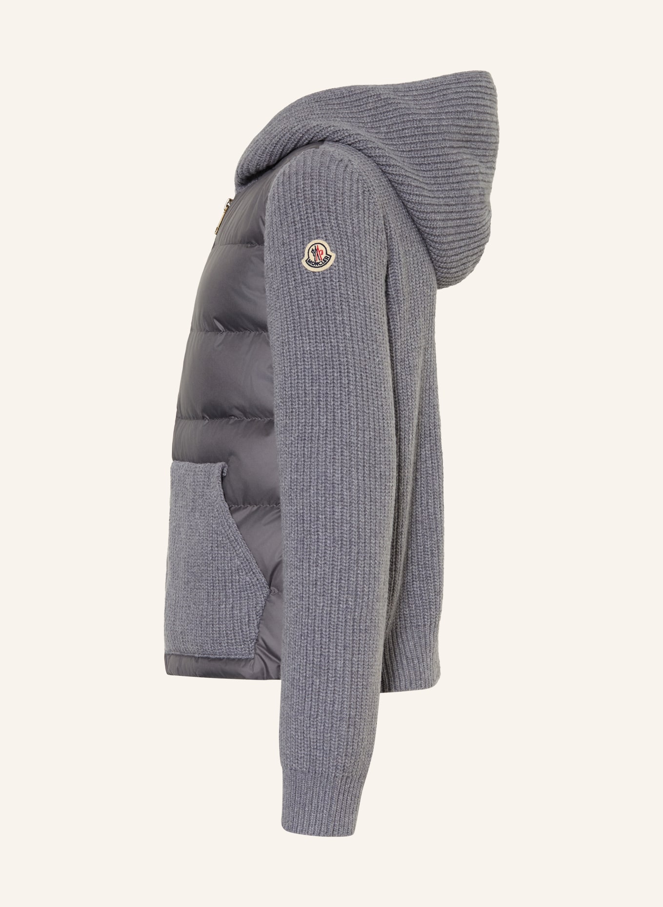 MONCLER enfant Doudoune en mélange de matières: GRIS