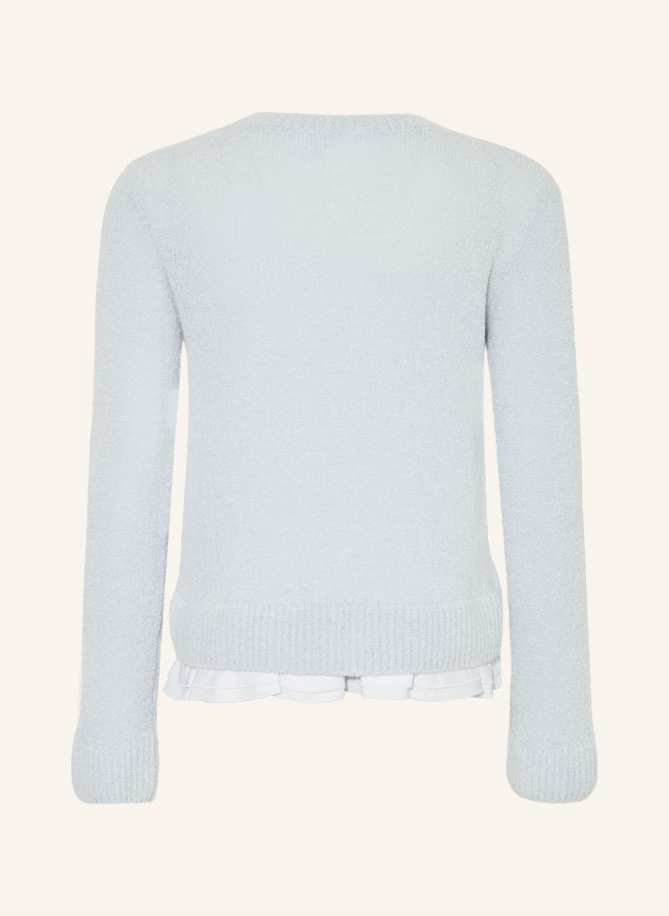 MONCLER enfant Pullover mit Rüschen: HELLBLAU