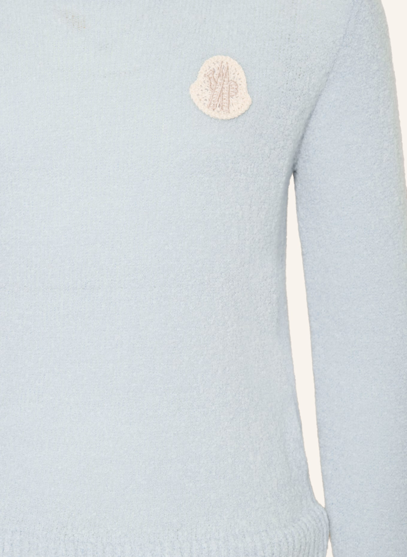MONCLER enfant Pullover mit Rüschen: HELLBLAU