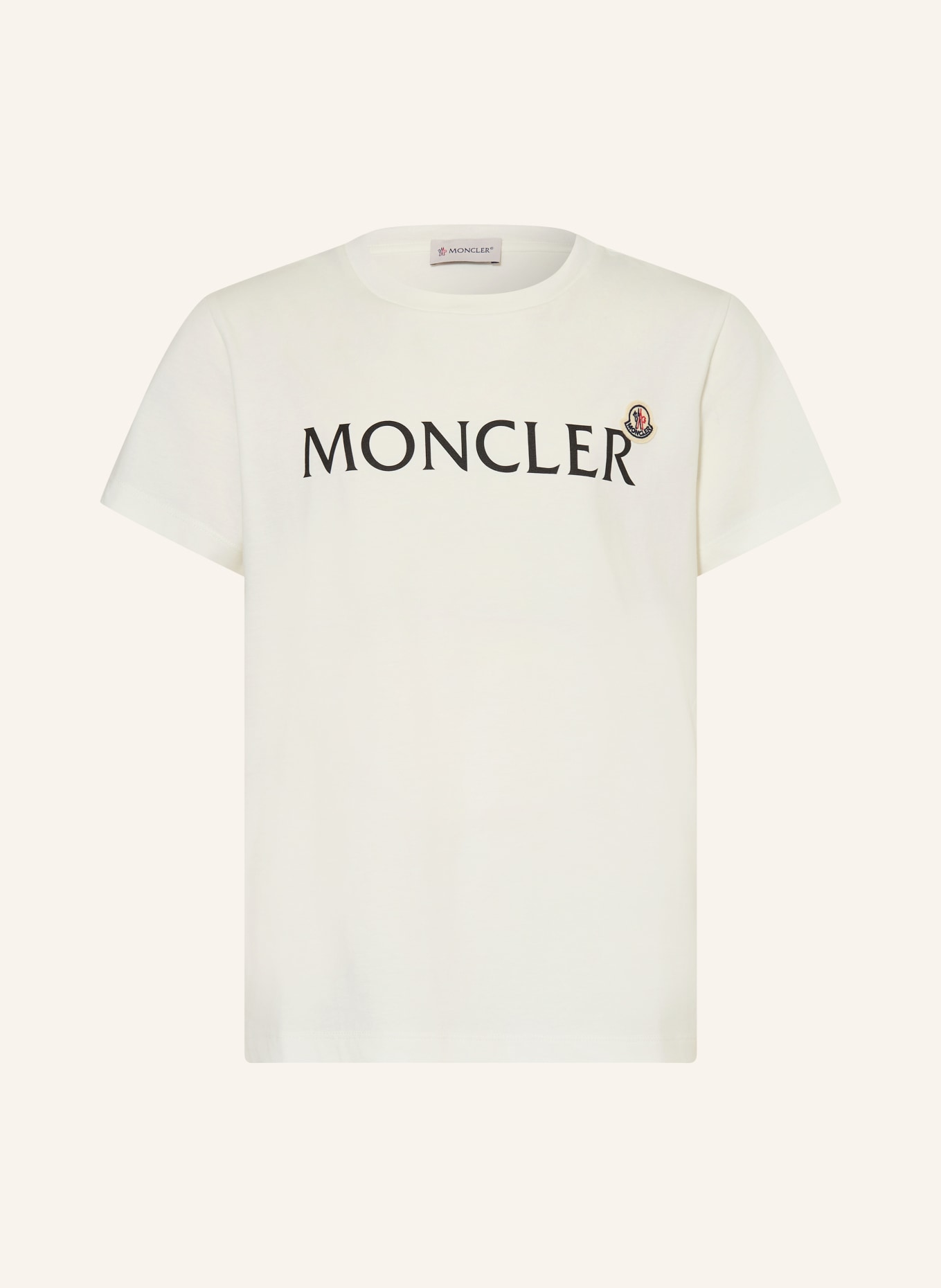 MONCLER enfant T-shirt: BLANC / NOIR