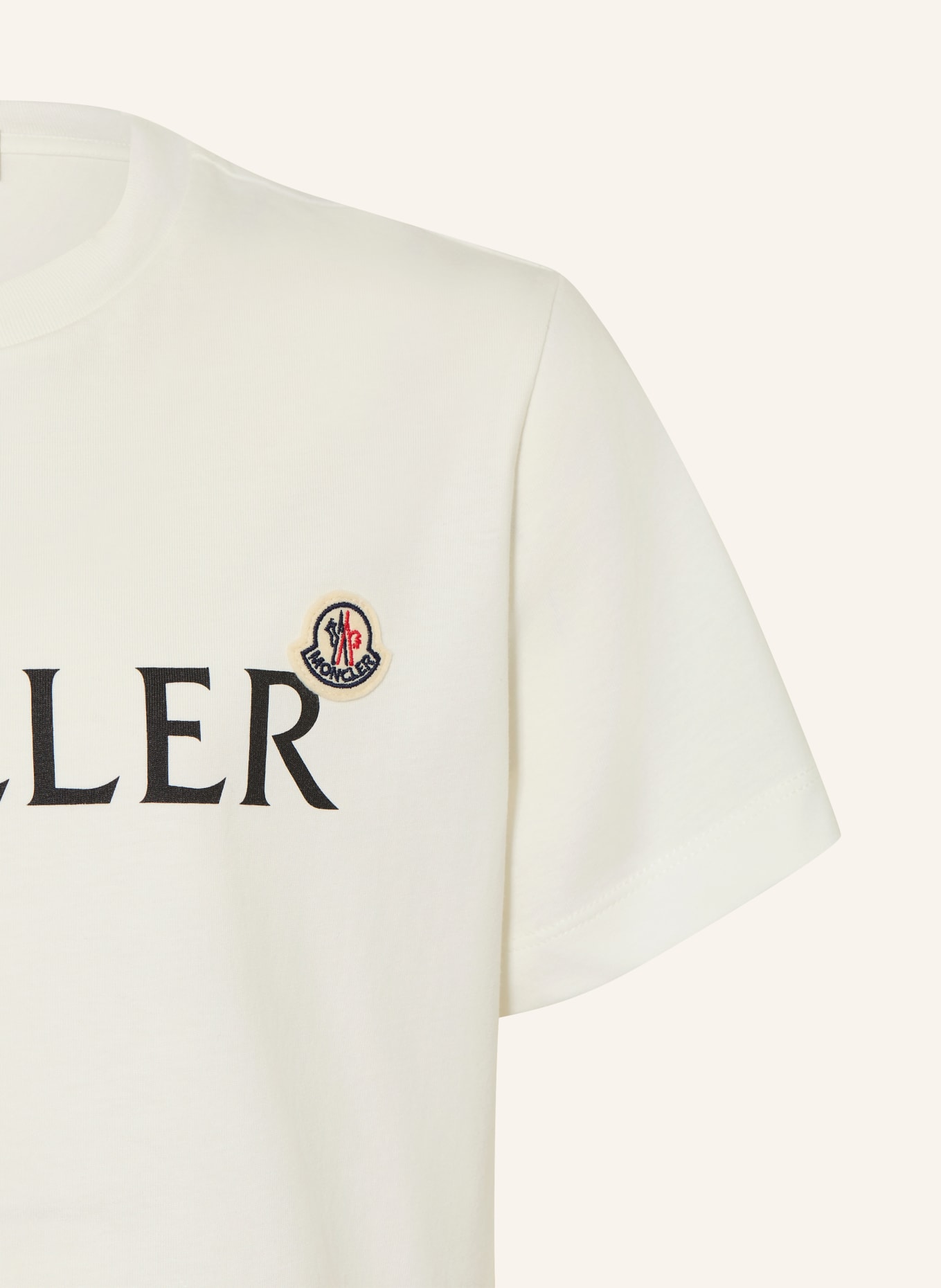 MONCLER enfant T-shirt: BLANC / NOIR