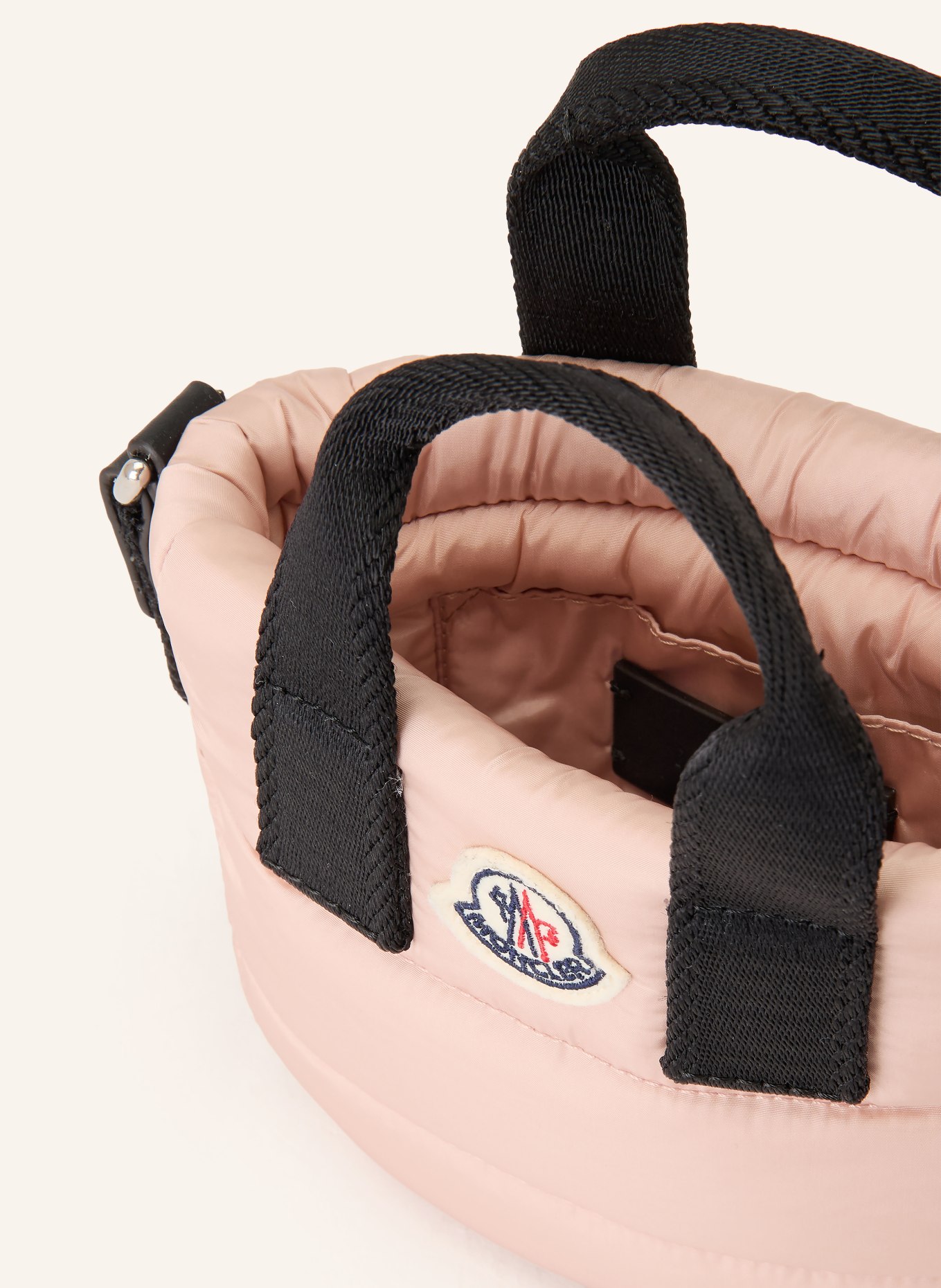 MONCLER enfant Schoudertas BABY CARADOC: LICHTORANJE / ZILVER / ZWART