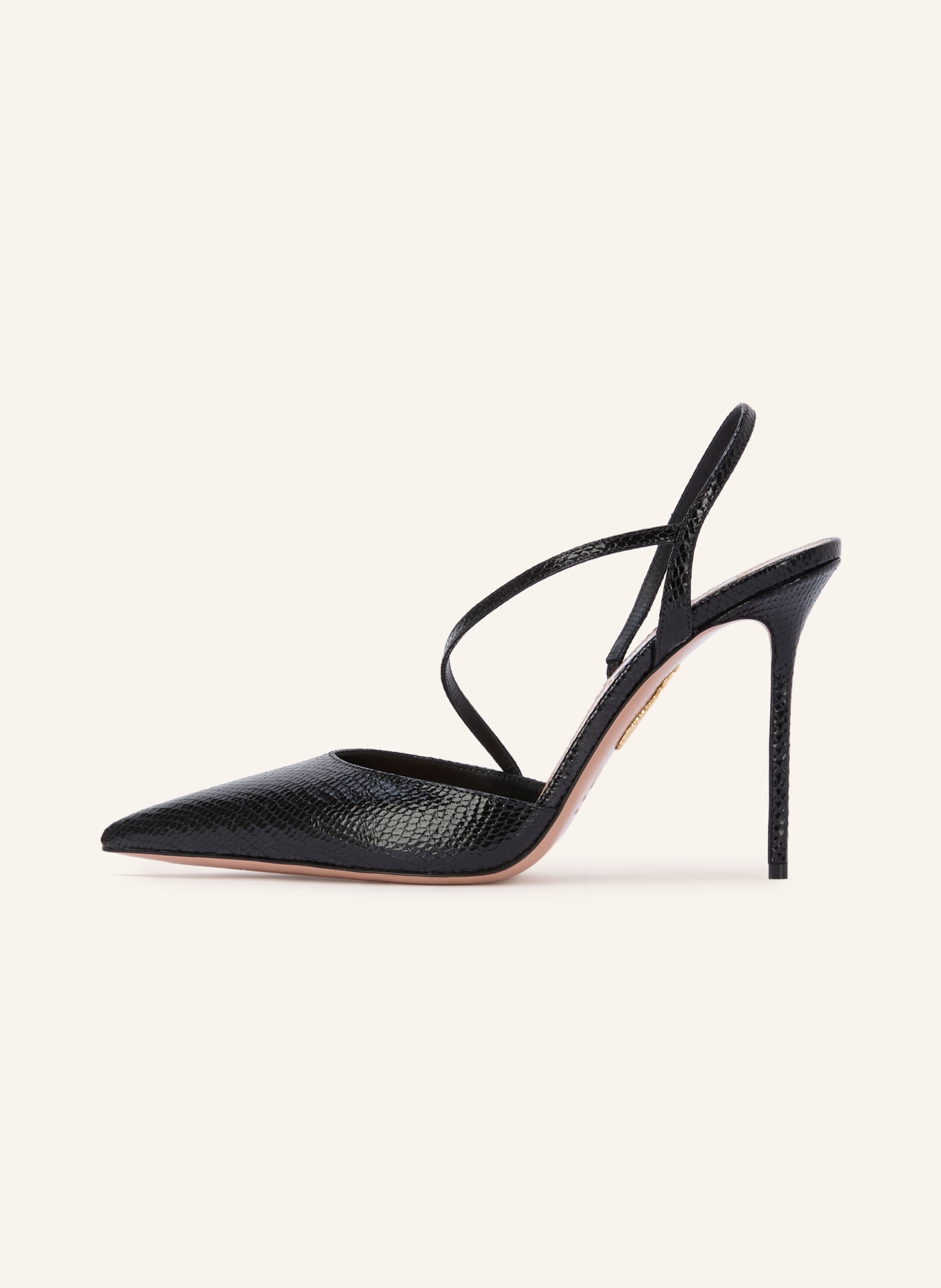 AQUAZZURA Slingbacks DYNASTY: ZWART