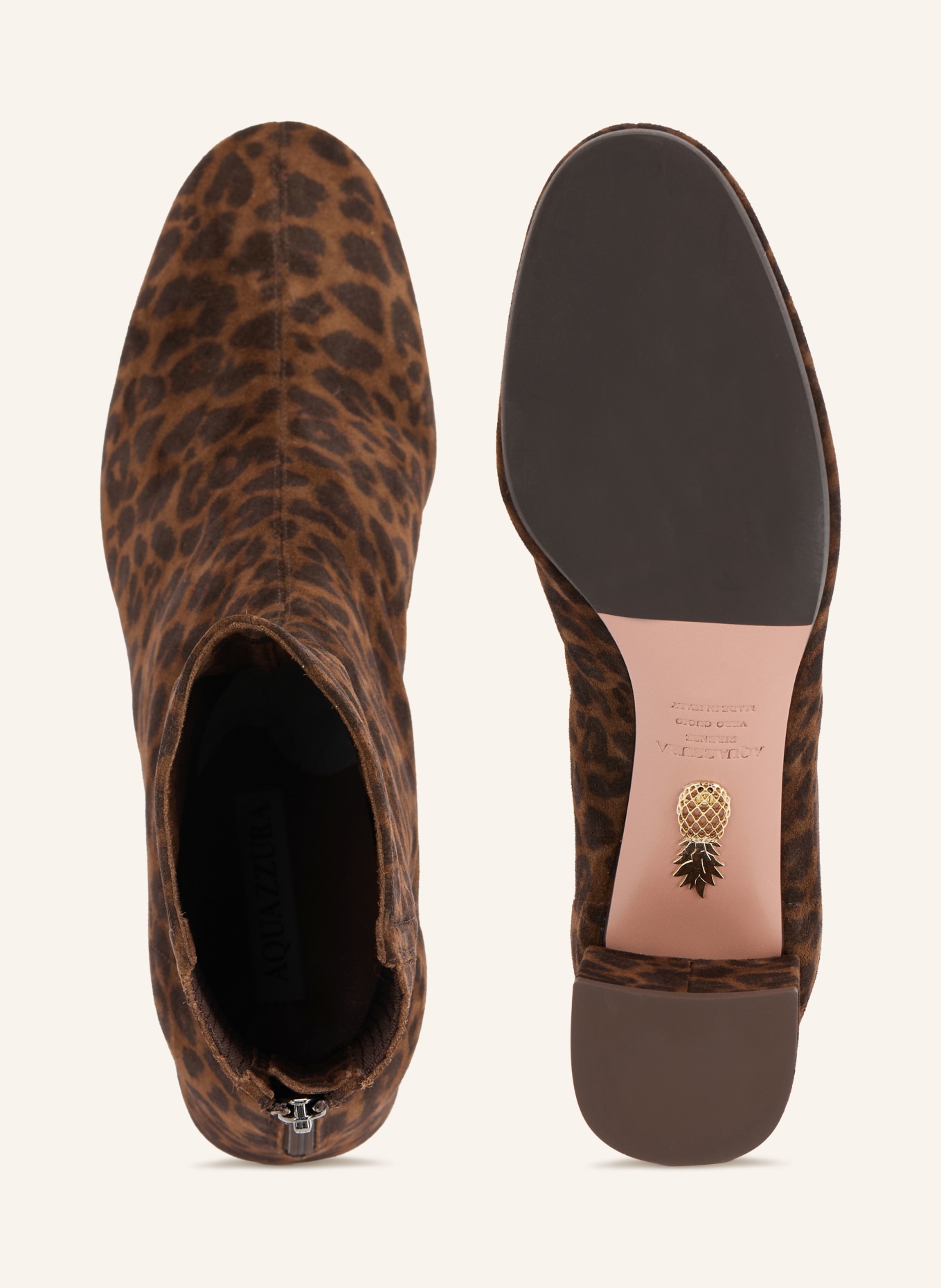 AQUAZZURA Botki SAINT HONORE: CIEMNOBRĄZOWY