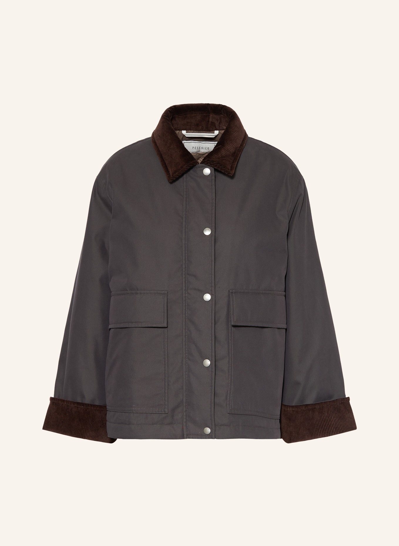PESERICO Blazer: DONKERGRIJS / MARRON FONCÉ