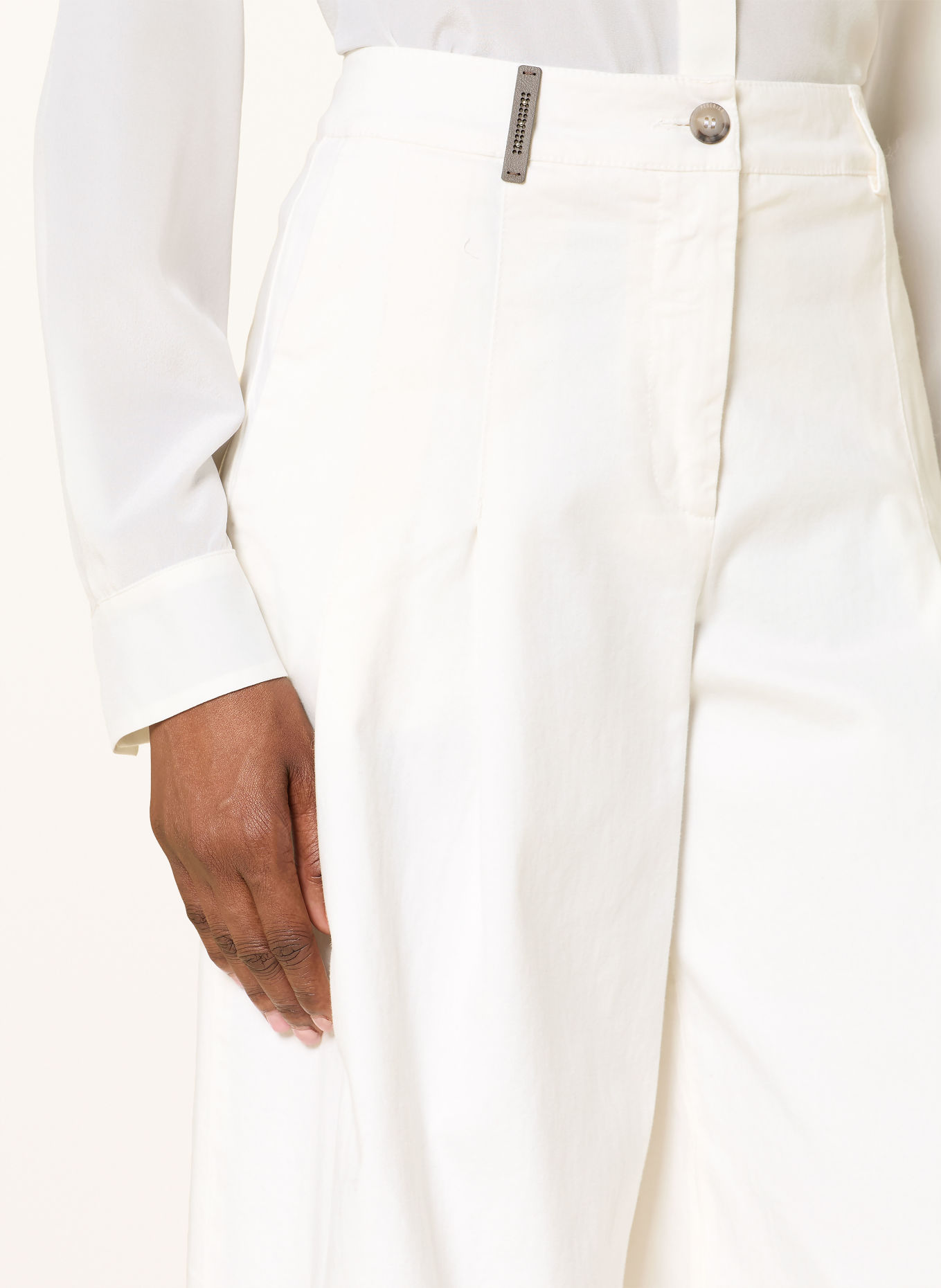 PESERICO Pantalon palazzo: ÉCRU